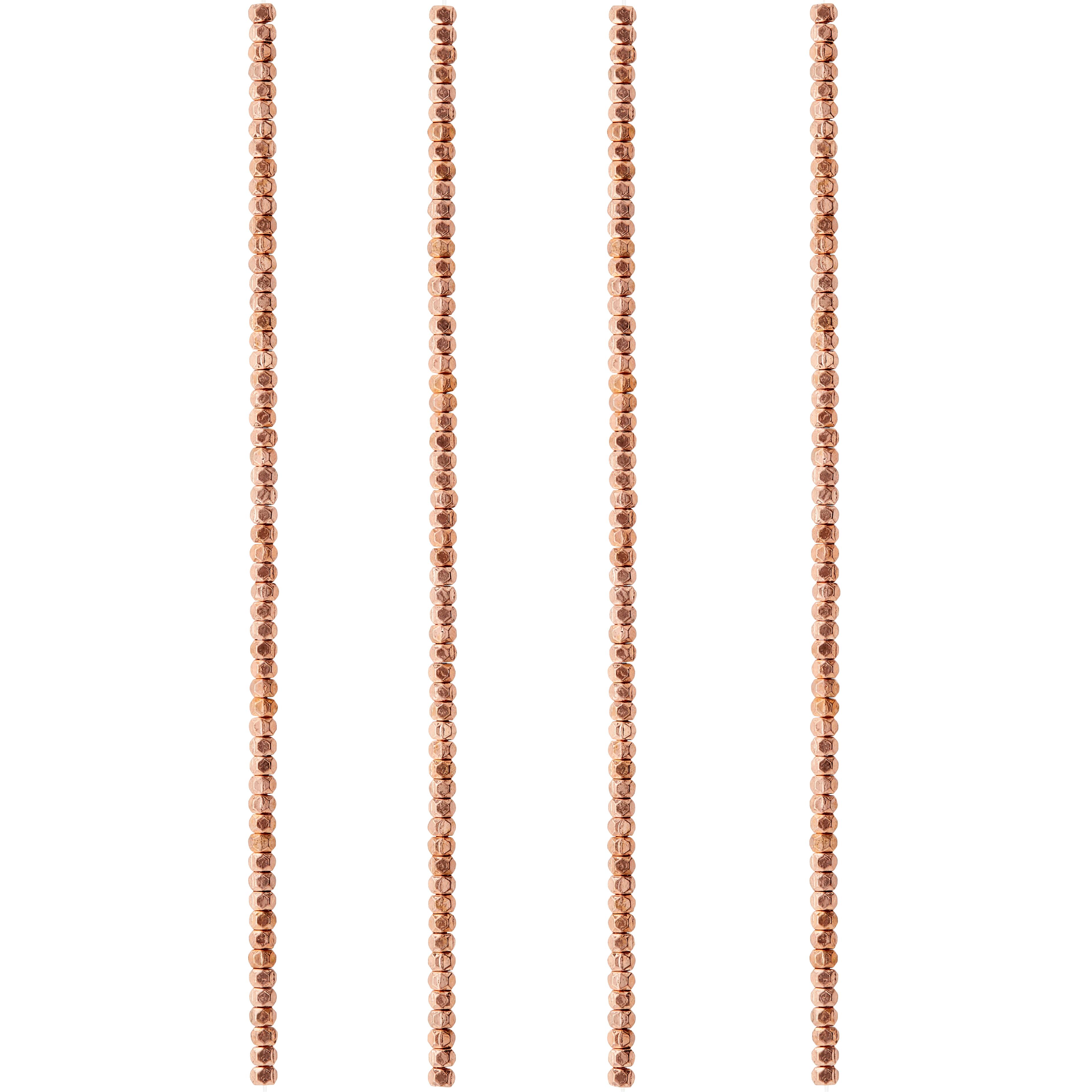 12 Pack: Metal Faceted Rondelle Beads, 2mm by Bead Landing™