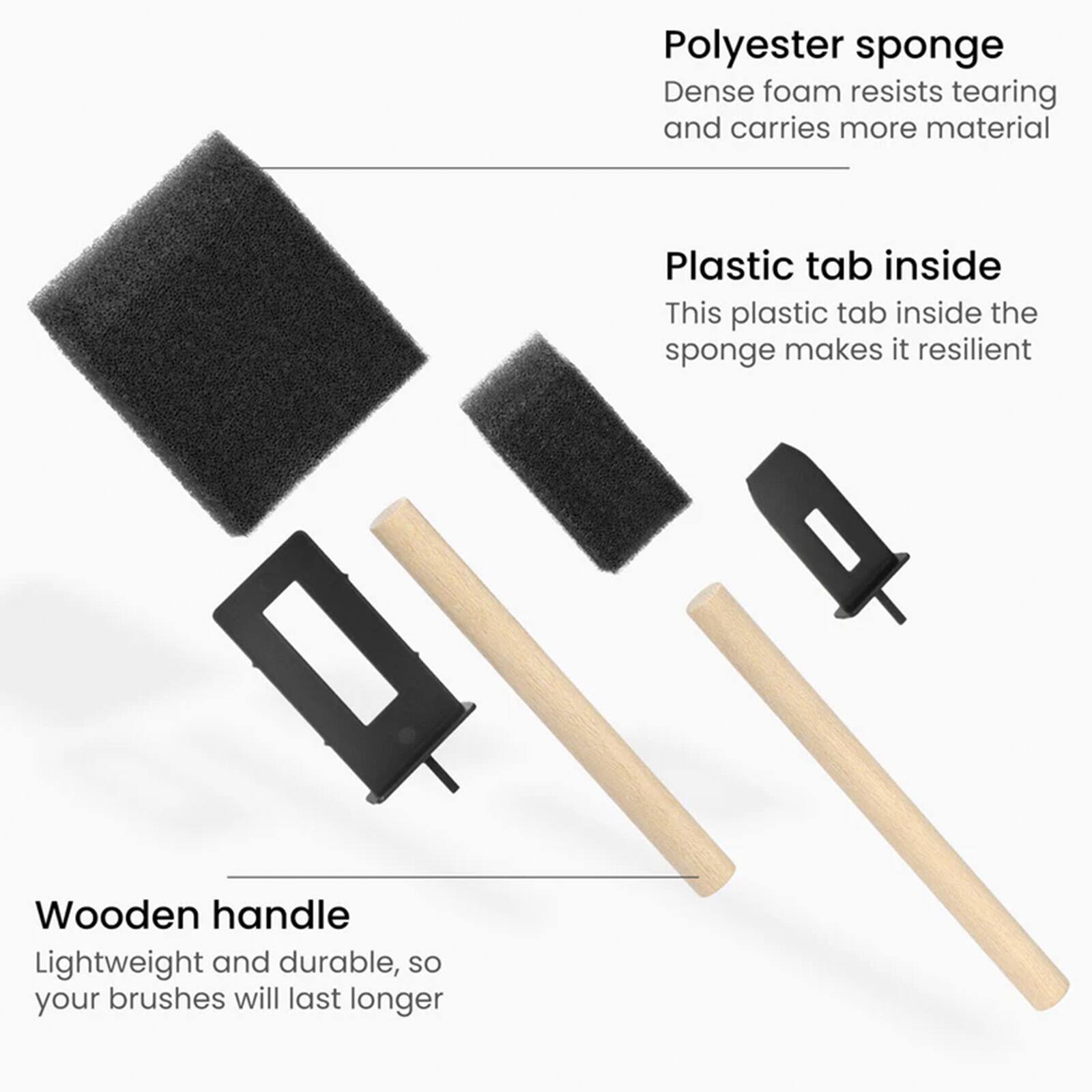Arteza&#xAE; 1&#x22; &#x26; 2&#x22; Foam Brushes Set