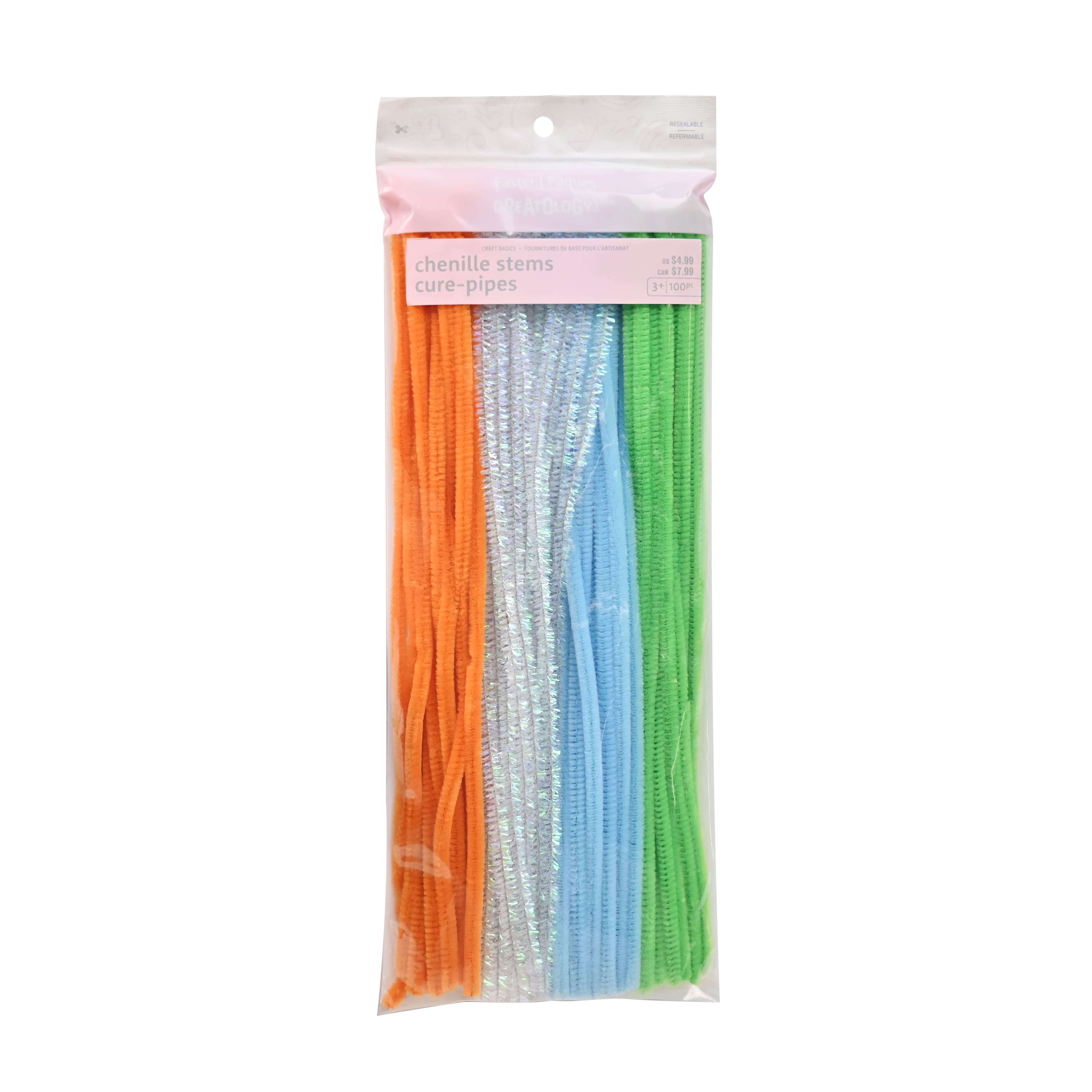 Multicolor Chenille Stems, 100ct. by Creatology™