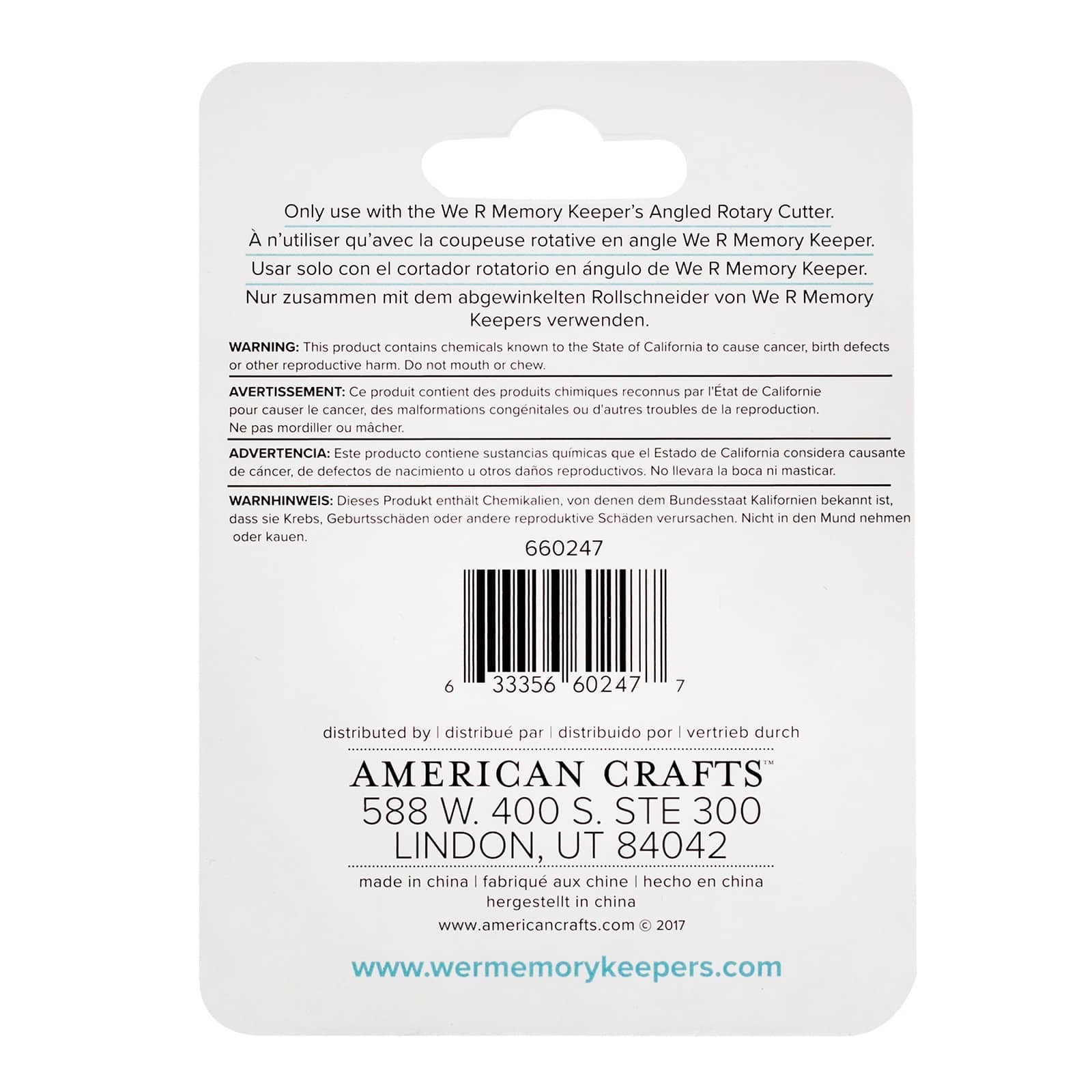 We R Memory Keepers® Mini Rotary Cutter Replacement Blade