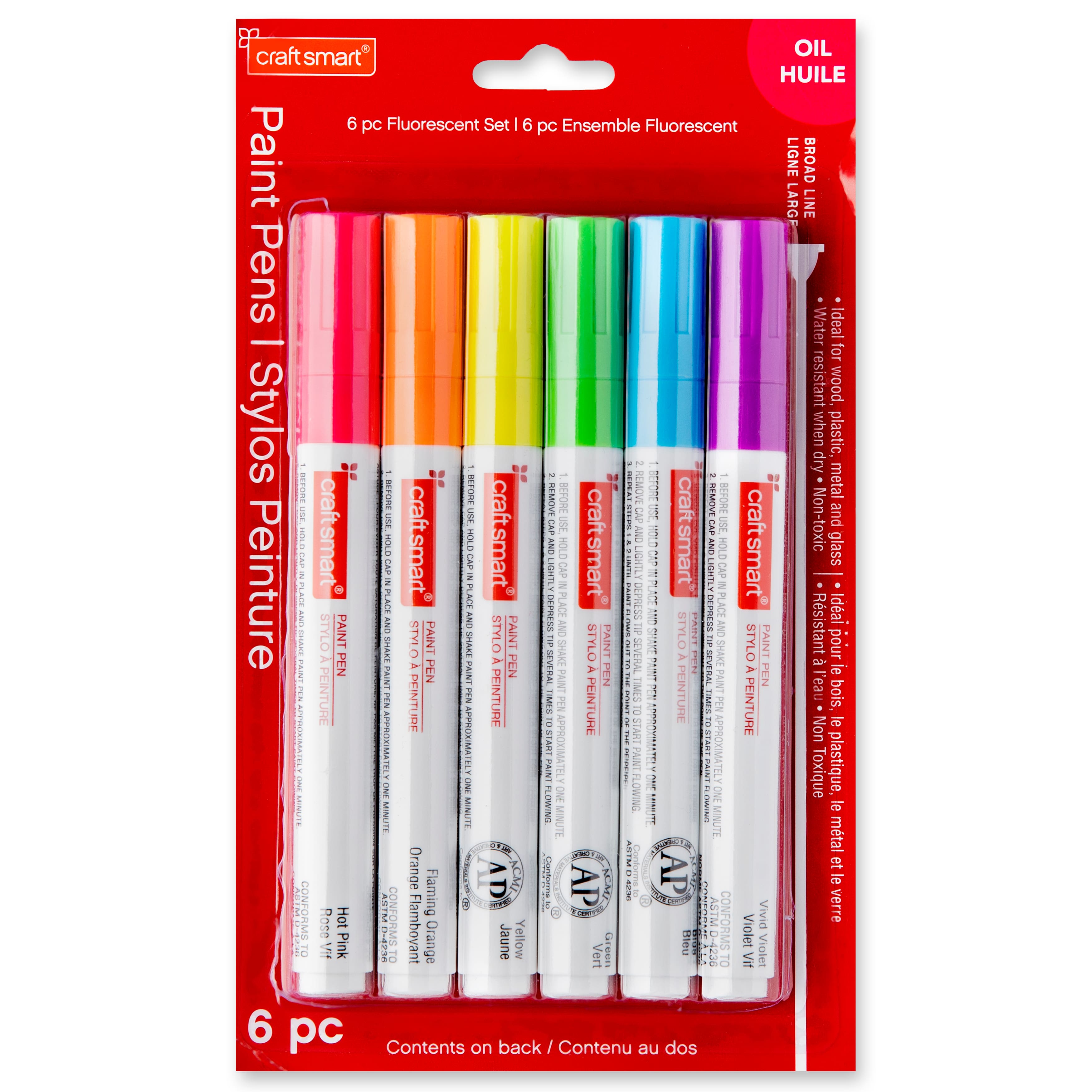 FitBest 20Pcs Fabric Markers Smoother Writing Painting Bright Color Marker  Pen Set