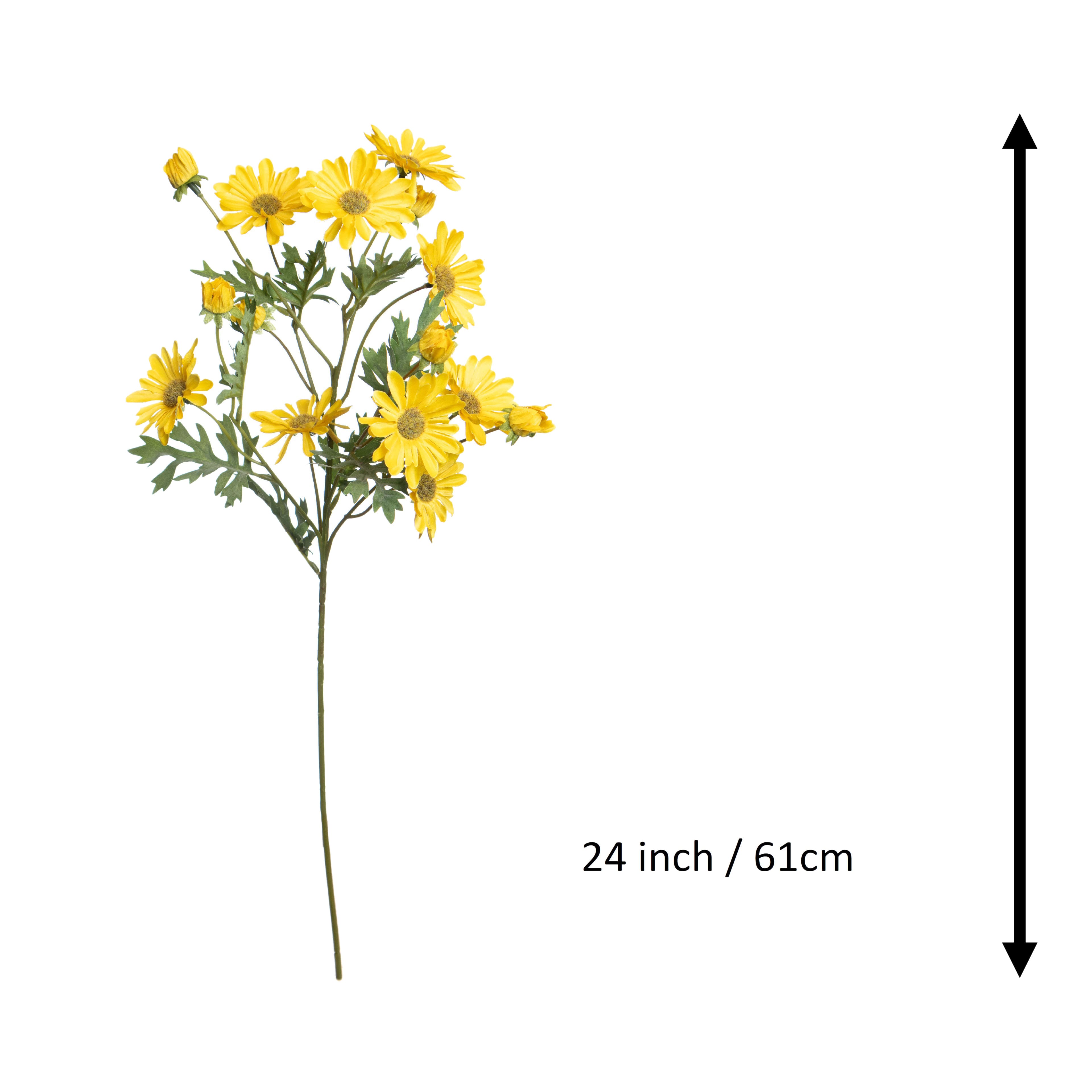 Tige de marguerites sauvages jaunes de 61&#xA0;cm d&#x2019;Ashland