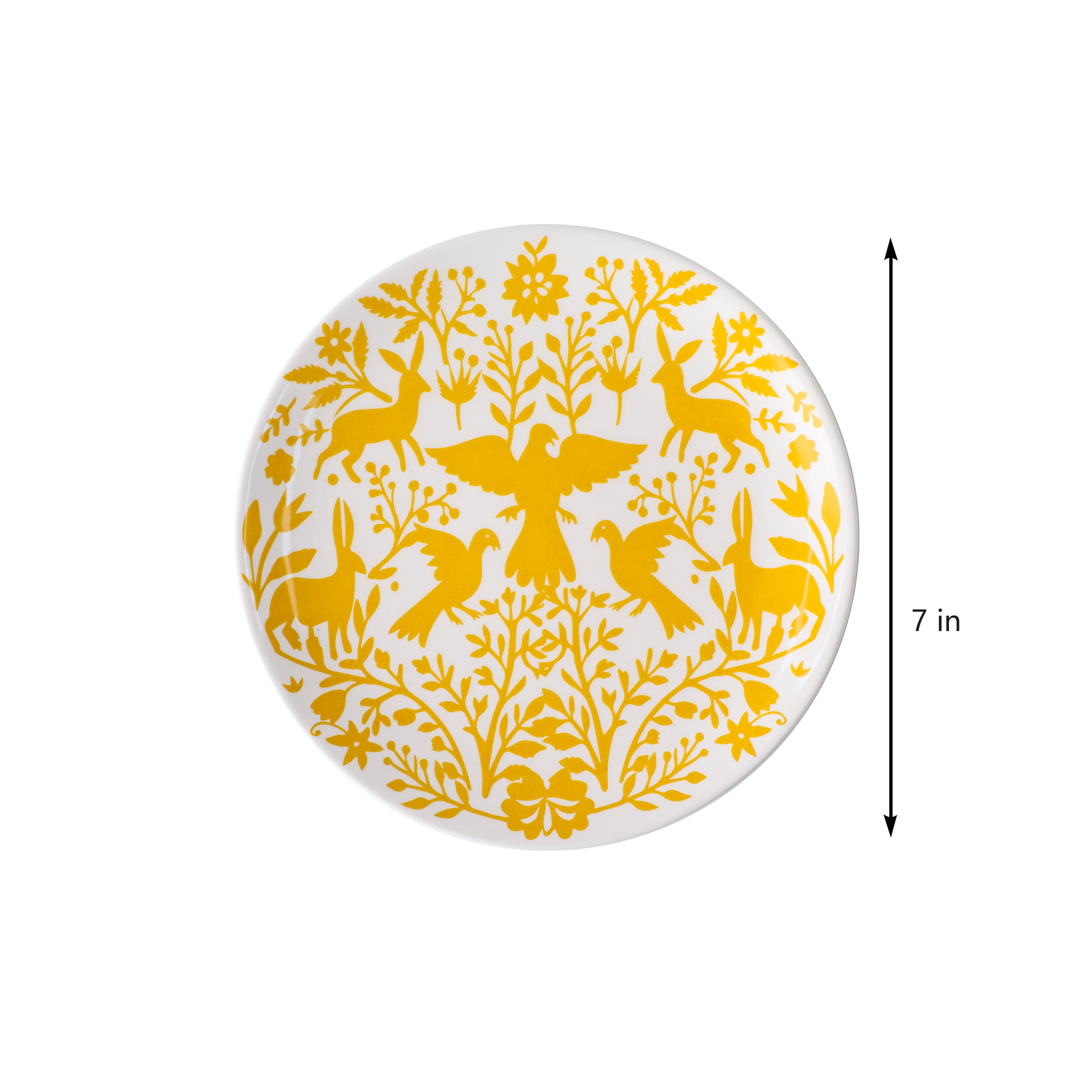 7" Yellow Ceramic Plate by Ashland®
