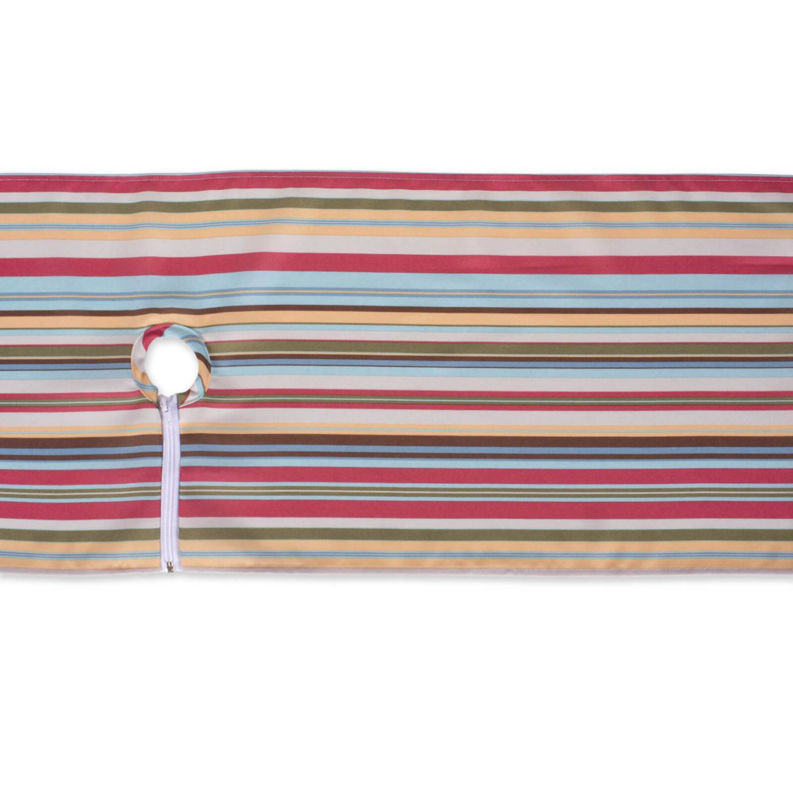 Summer Stripe Outdoor Table Runner With Zipper 14" x 72"