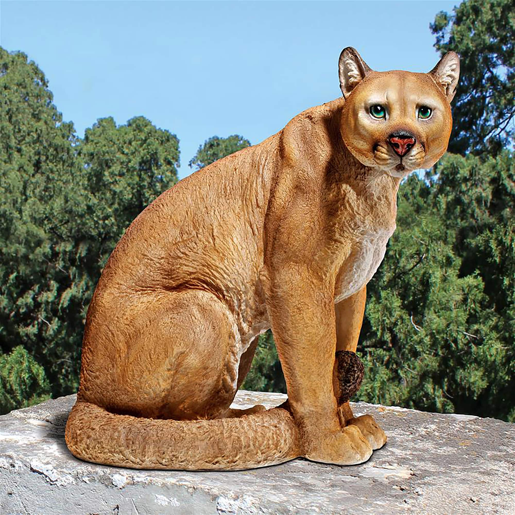 Design Toscano 15.5&#x22; American Mountain Cougar Statue