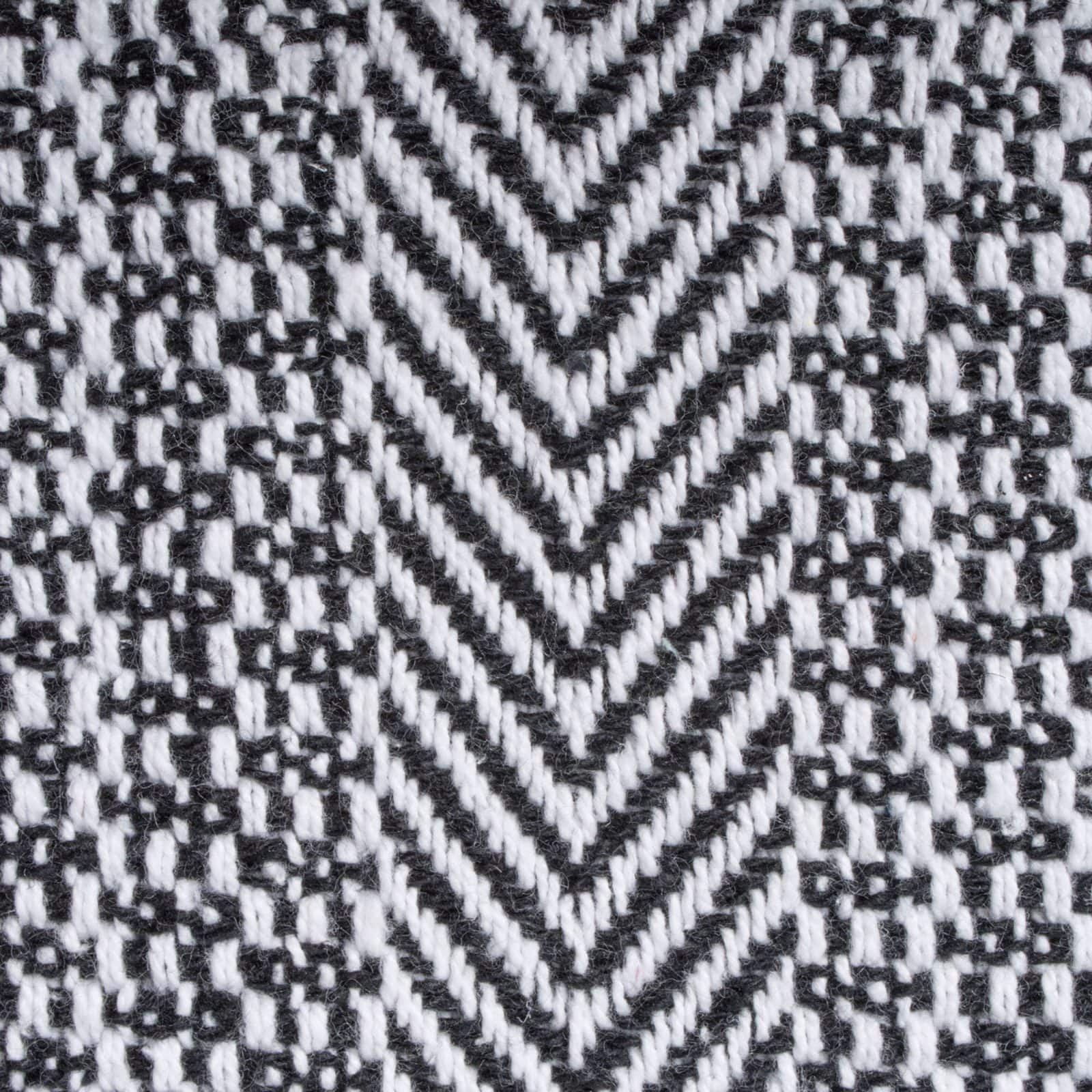 DII&#xAE; Black Herringbone Stripe Throw