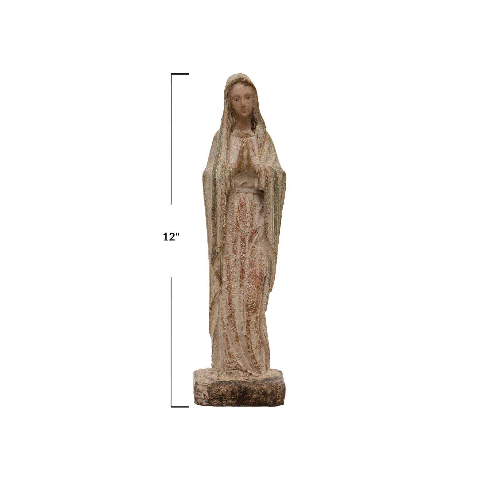 Hello Honey® 14.5" Magnesia Vintage Reproduction Virgin Mary Statue