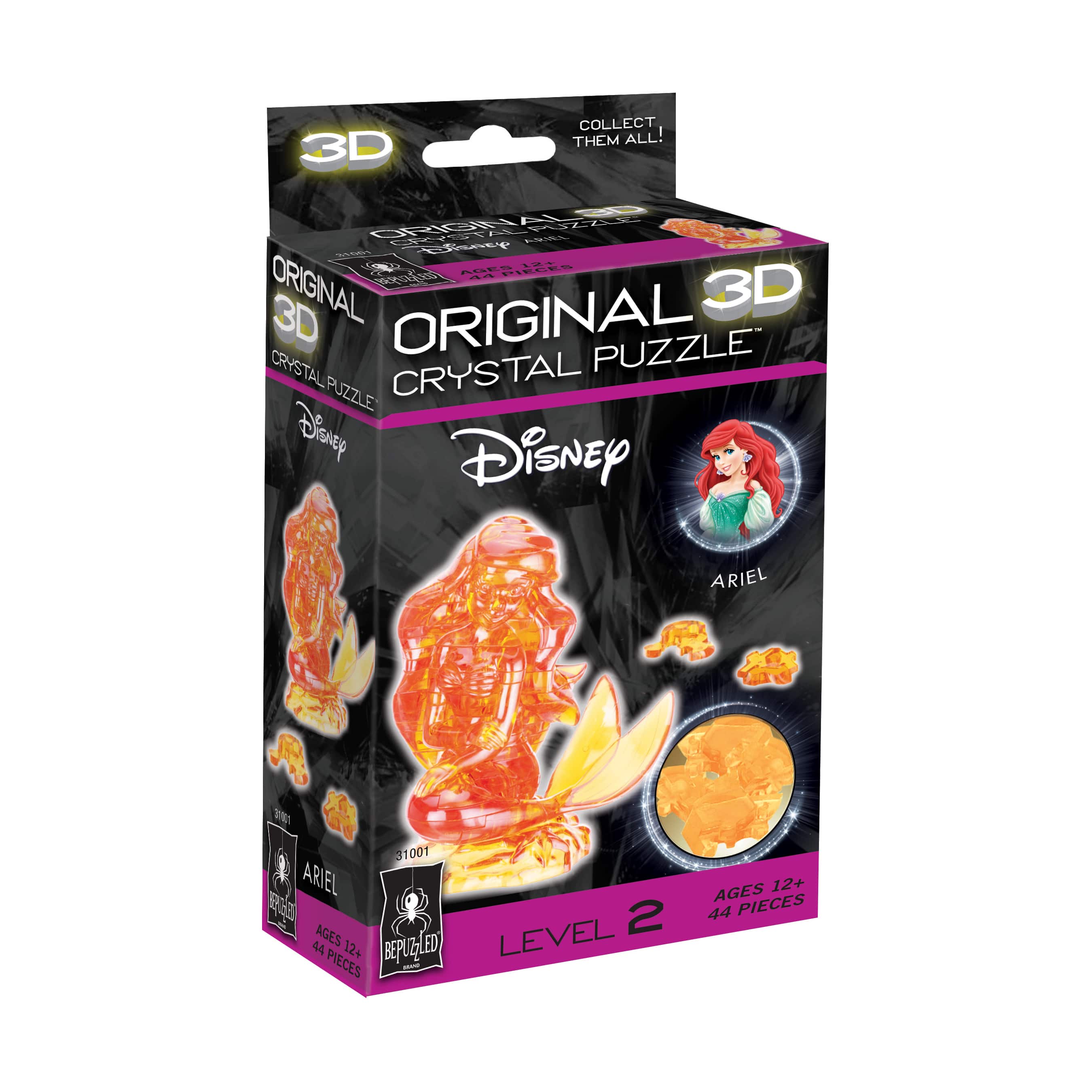 Original 3D Crystal Puzzle&#x2122; Disney Ariel 44 Piece Puzzle