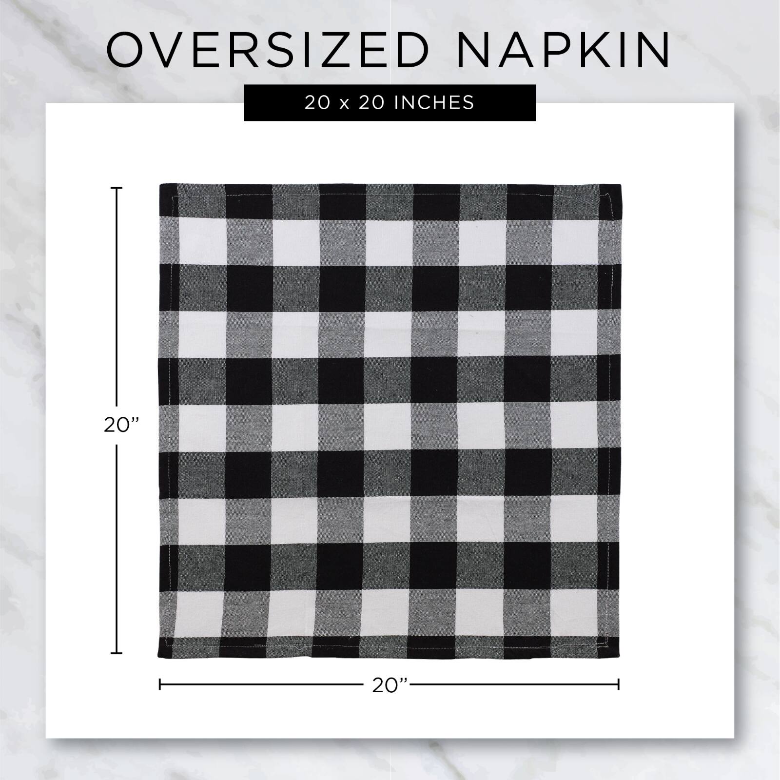 DII&#xAE; Solid Oversized Napkin, 6ct.