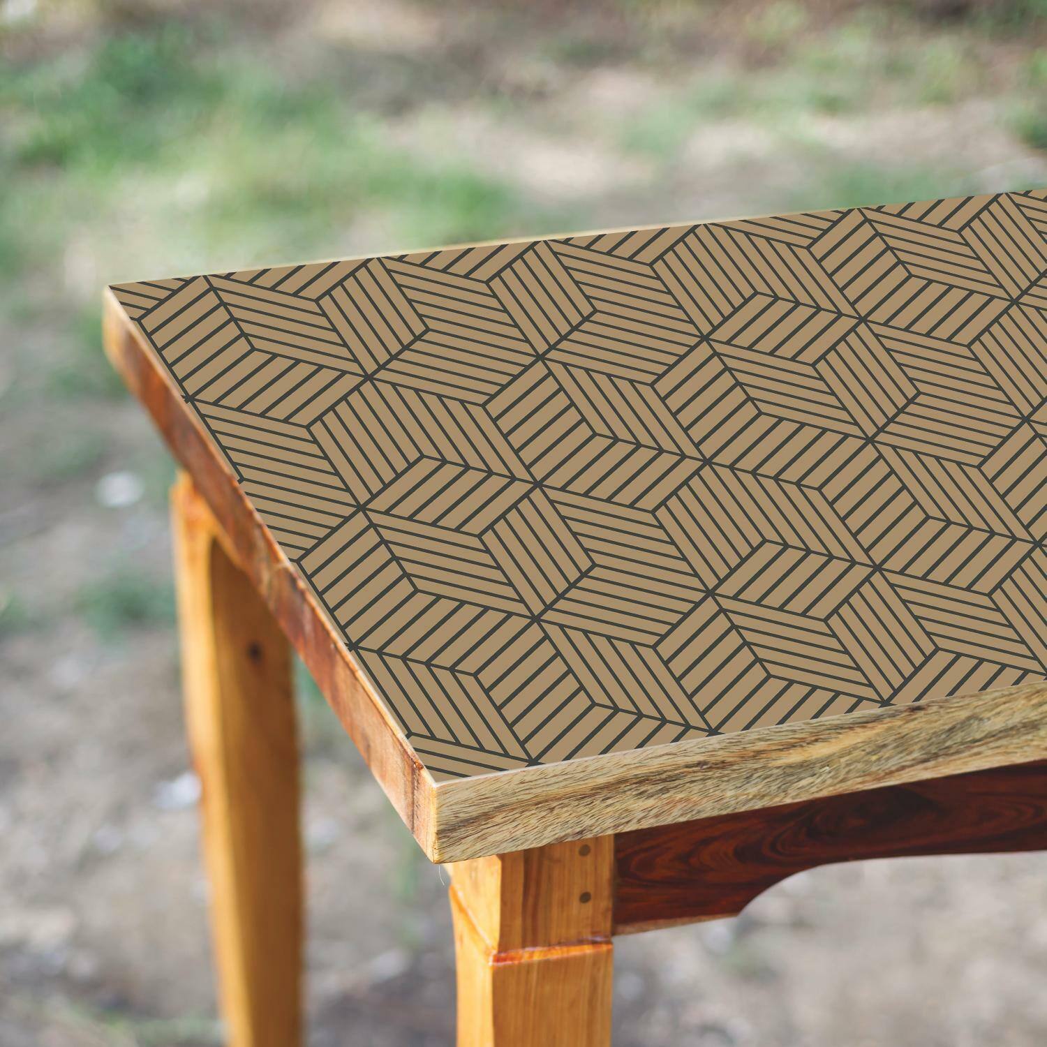 RoomMates Stripped Hexagon Peel & Stick Wallpaper