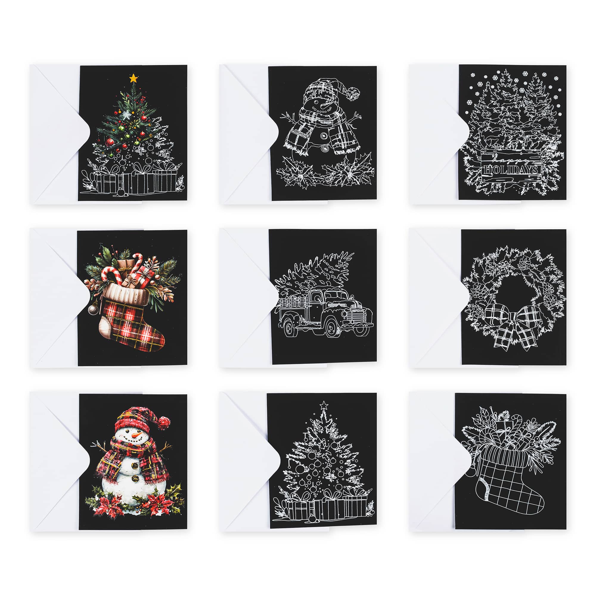 Brea Reese&#x2122; Rustic Christmas Scratch Art Card Kit