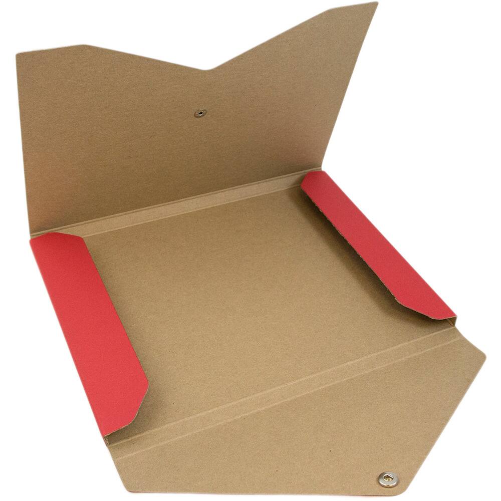 JAM Paper Red Euro Board Snap Closure Portfolio 9.25" x 12.25"