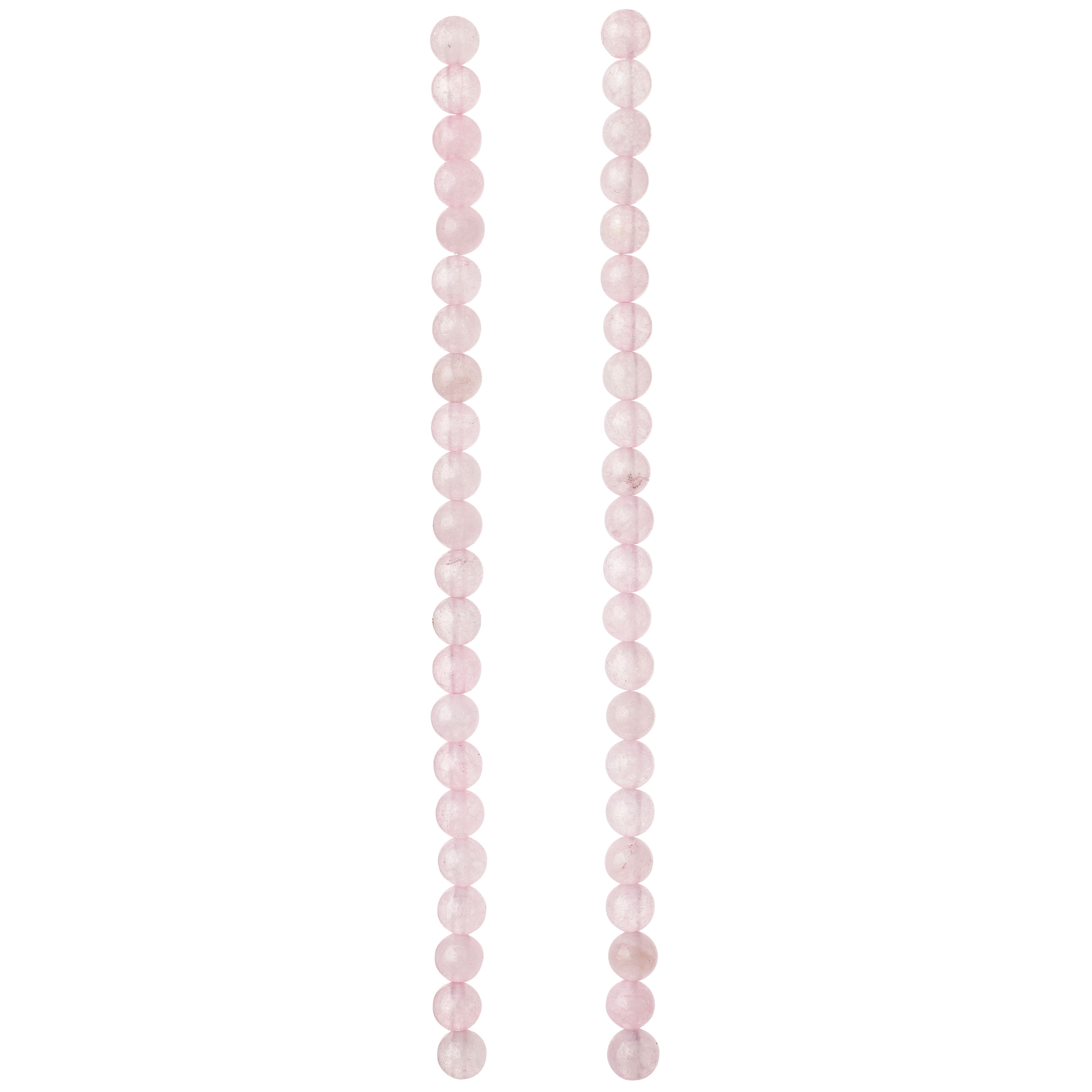 12 Pack: Rose Quartz Round Beads, 6mm by Bead Landing&#x2122;