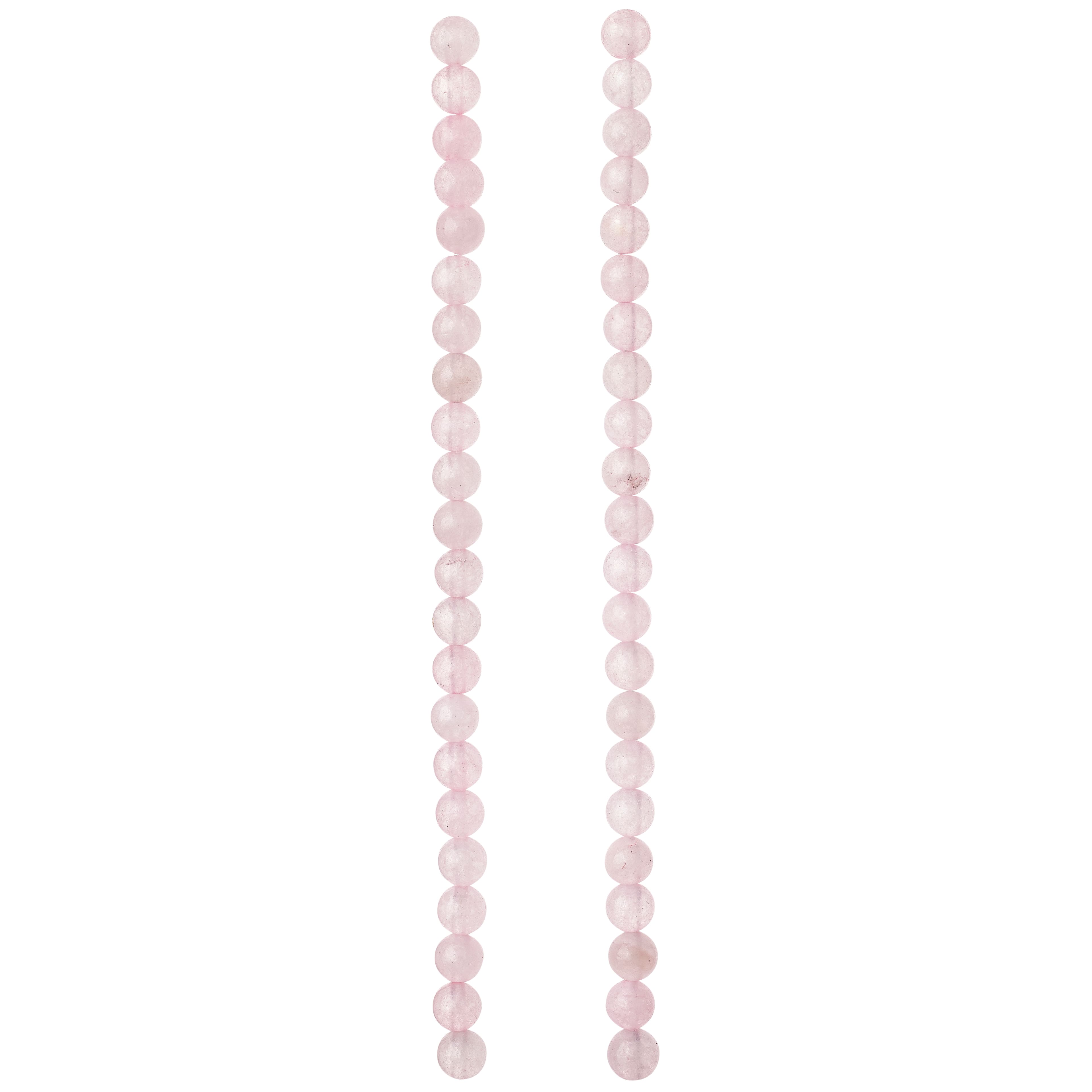 12 Pack: Rose Quartz Round Beads, 6mm by Bead Landing™