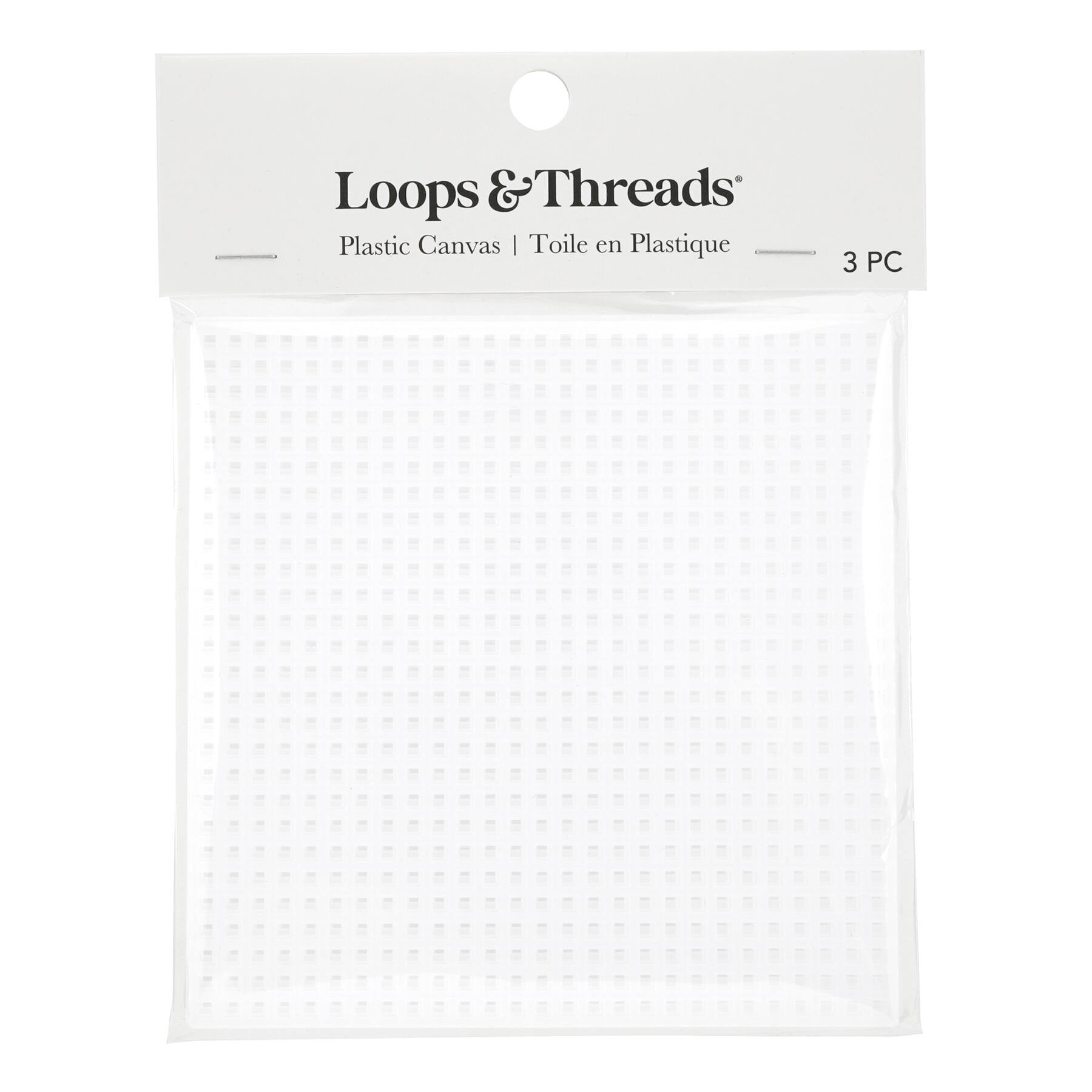 4" Clear Square Plastic Canvases by Loops & Threads ®