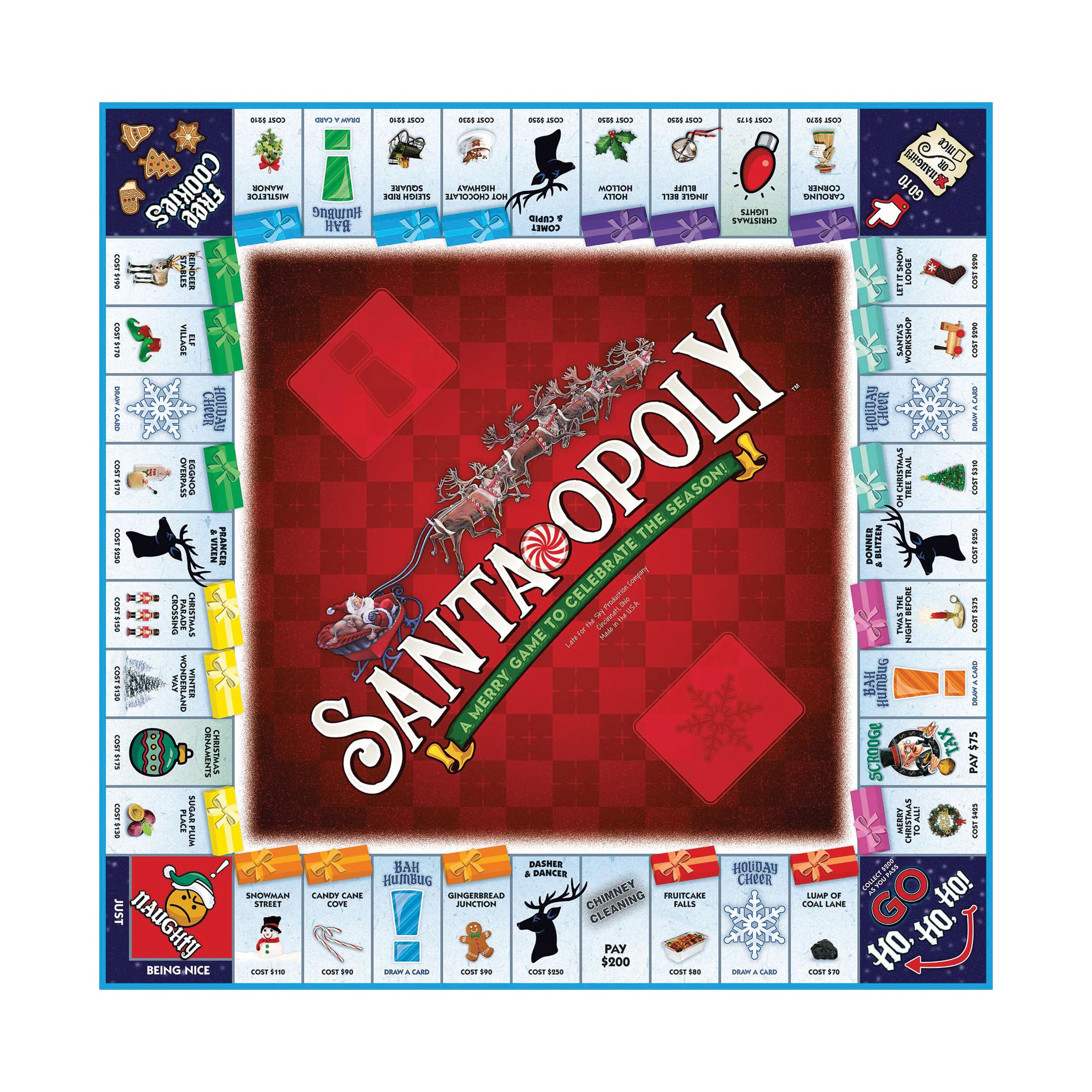 Santa-Opoly Board Game