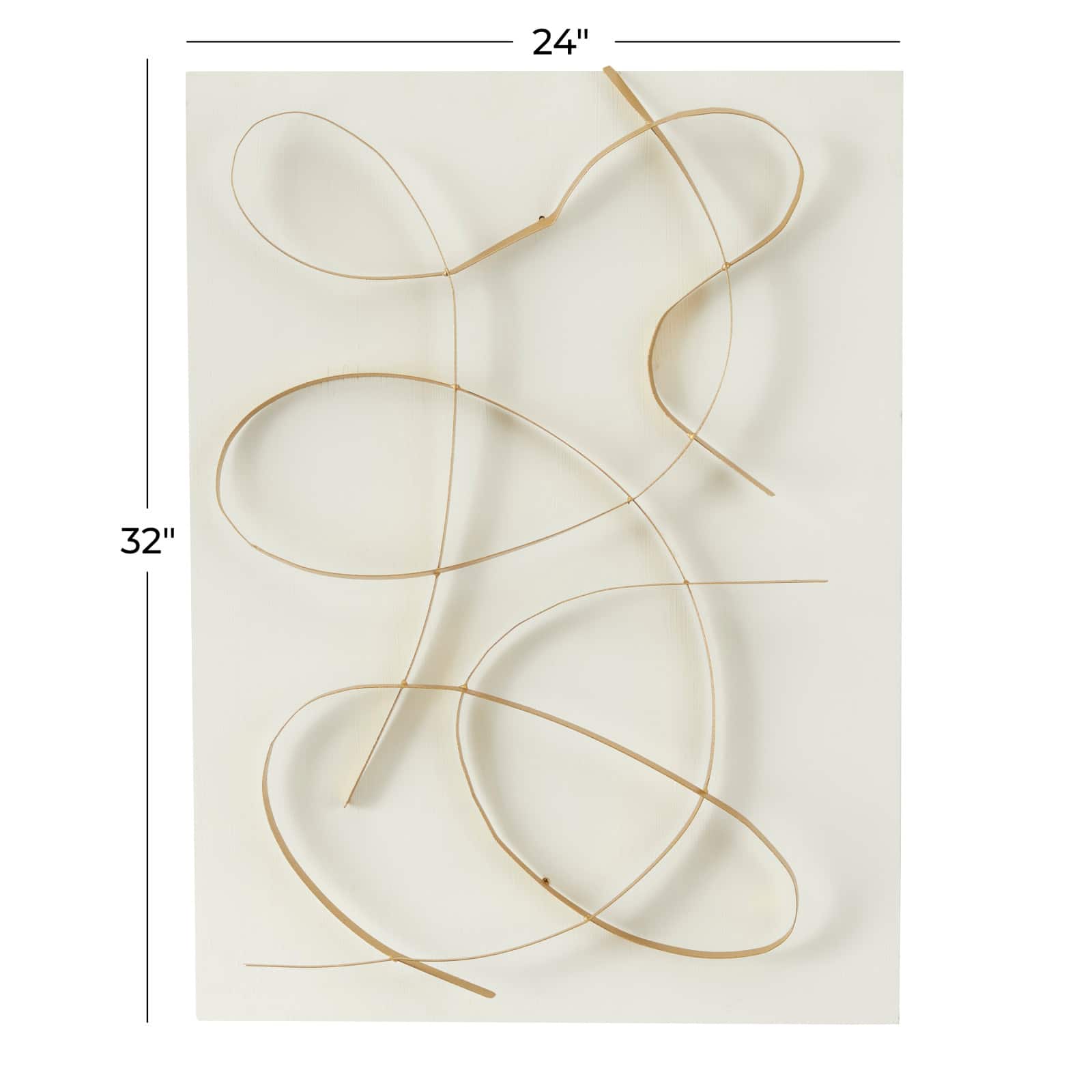 CosmoLiving by Cosmopolitan 32&#x22; Metal Contemporary Wall D&#xE9;cor