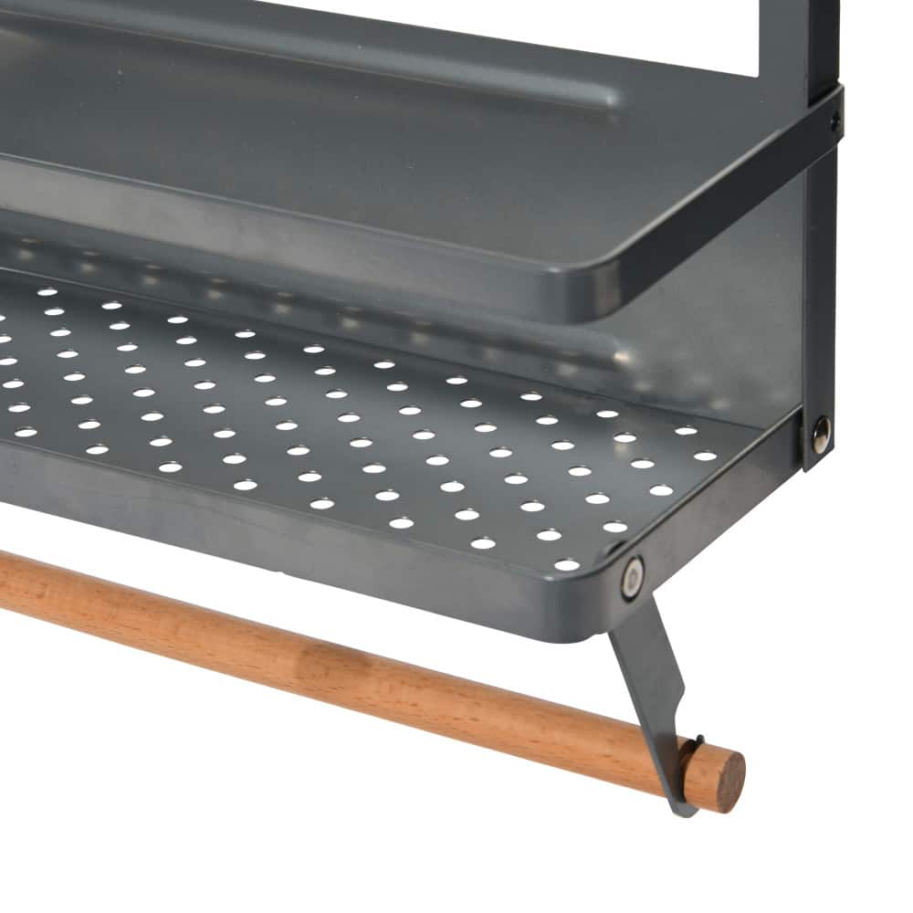 Household Essentials Metal Organizer with Paper Towel Holder