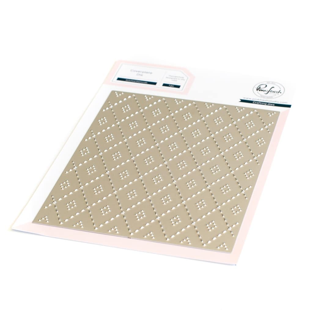 Pinkfresh Studio Stitched Diamonds Cover Plate Die