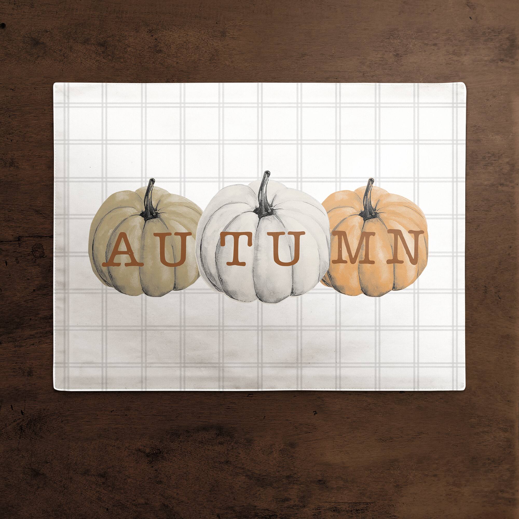 Autumn Pumpkins Cotton Twill Placemat