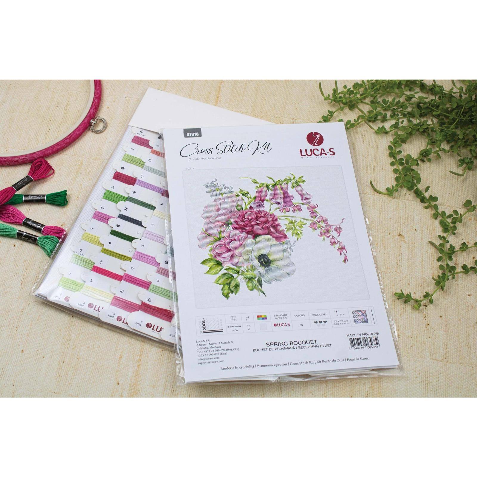 Luca-S Spring Bouquet Counted Cross Stitch Kit