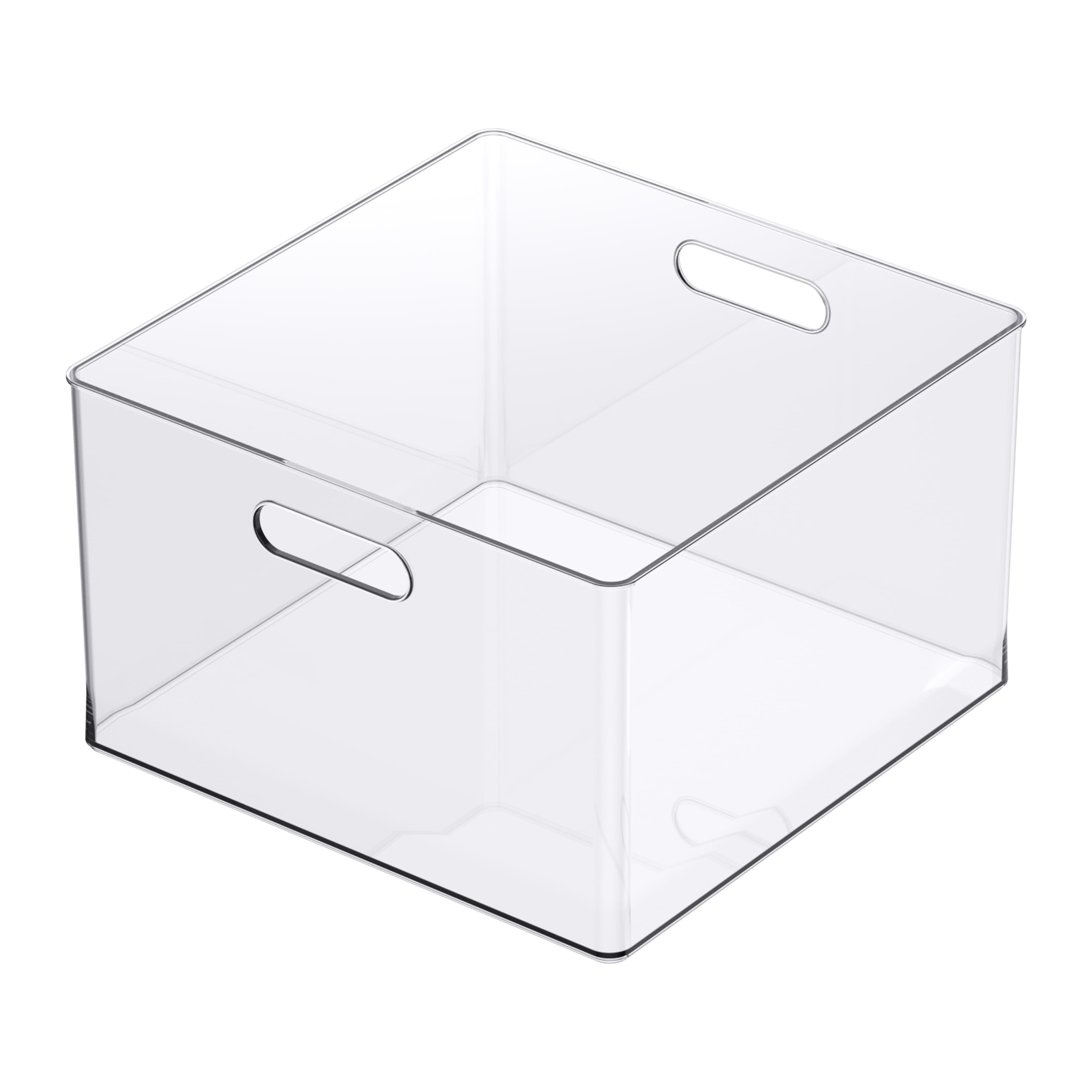 13&#x22; x 13&#x22; Clear Storage Bin with Handles by Simply Tidy&#x2122;