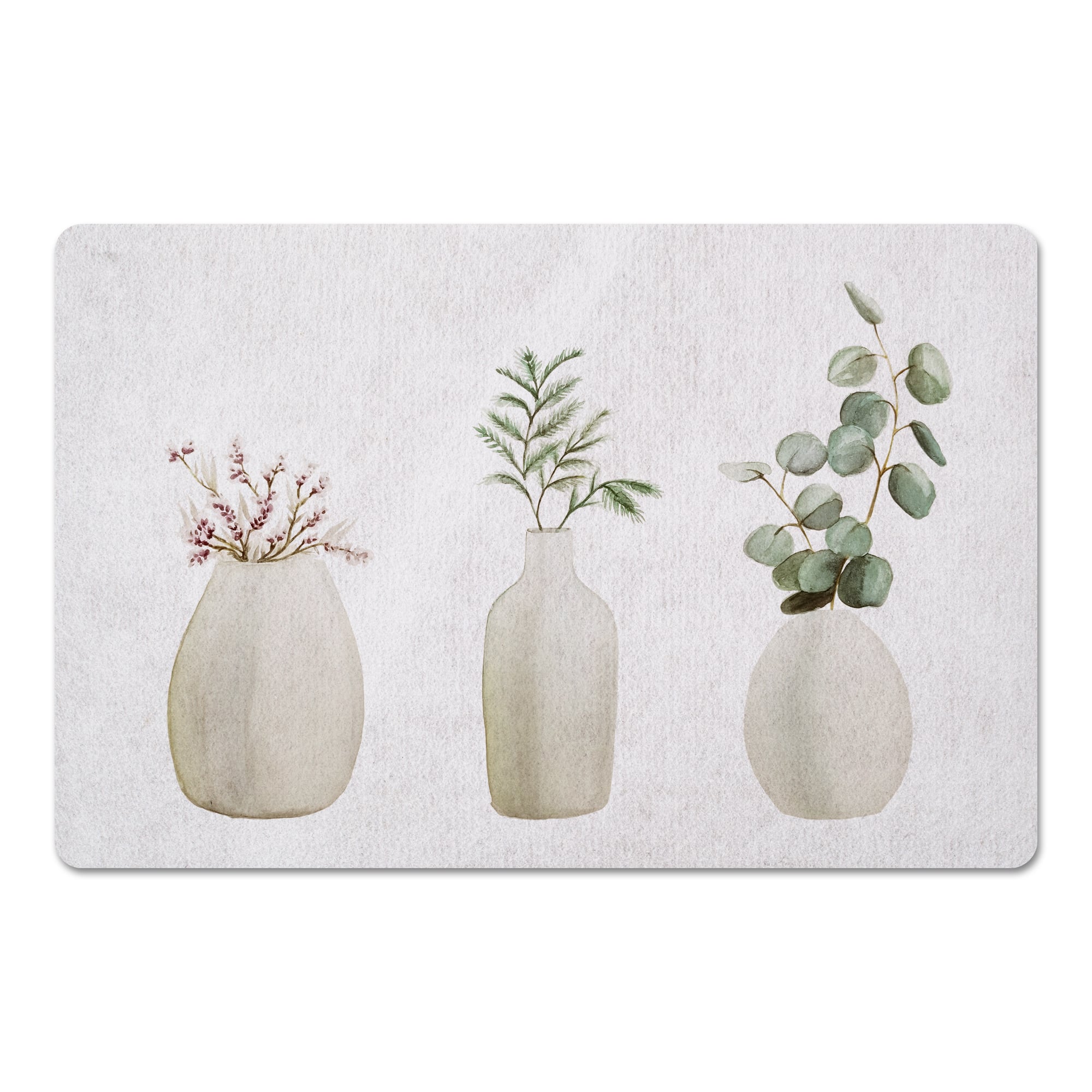 Smooth Potted Plants 27" x 18" Floor Mat
