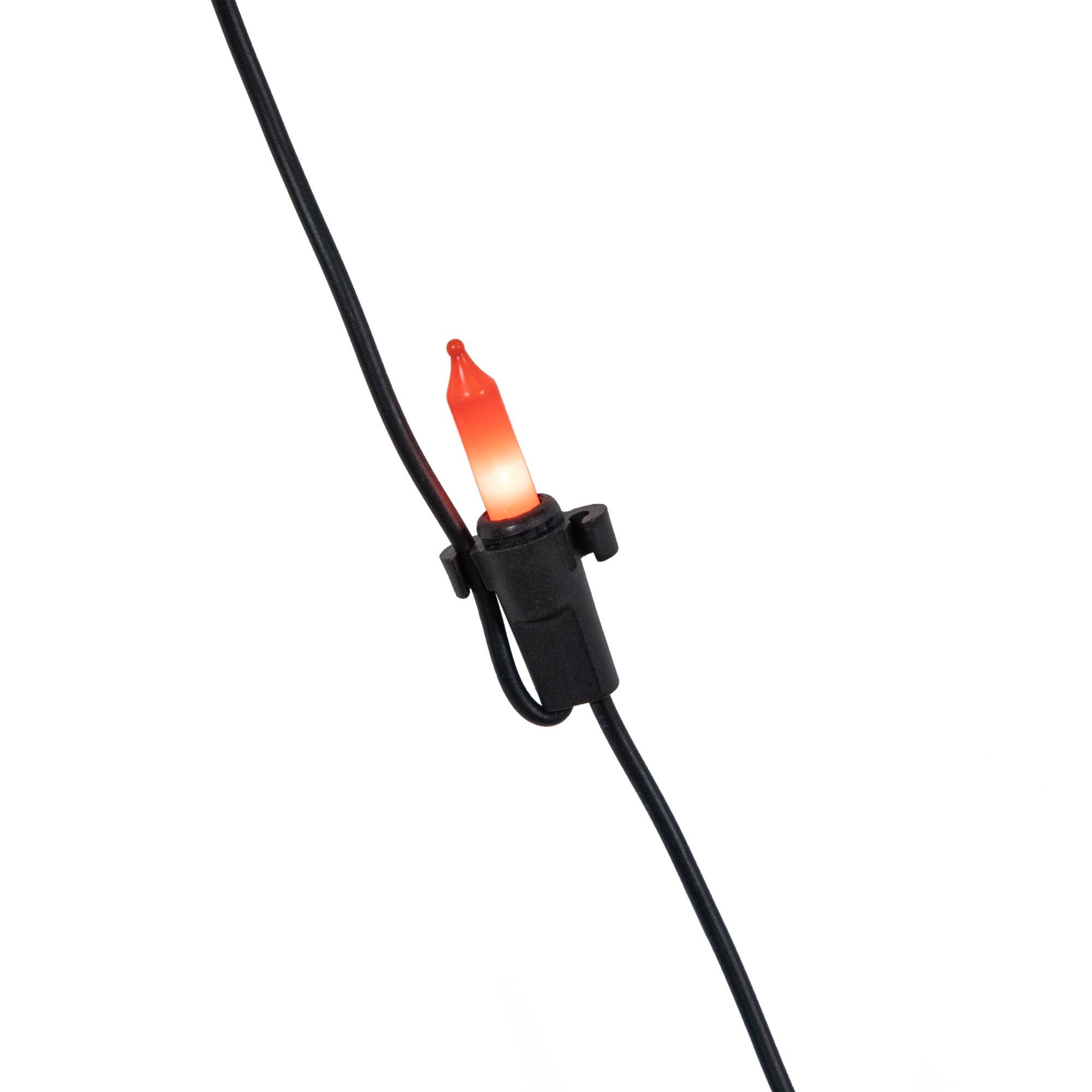 5ft. Lighted Orange & Black Spider in Web Halloween Decoration