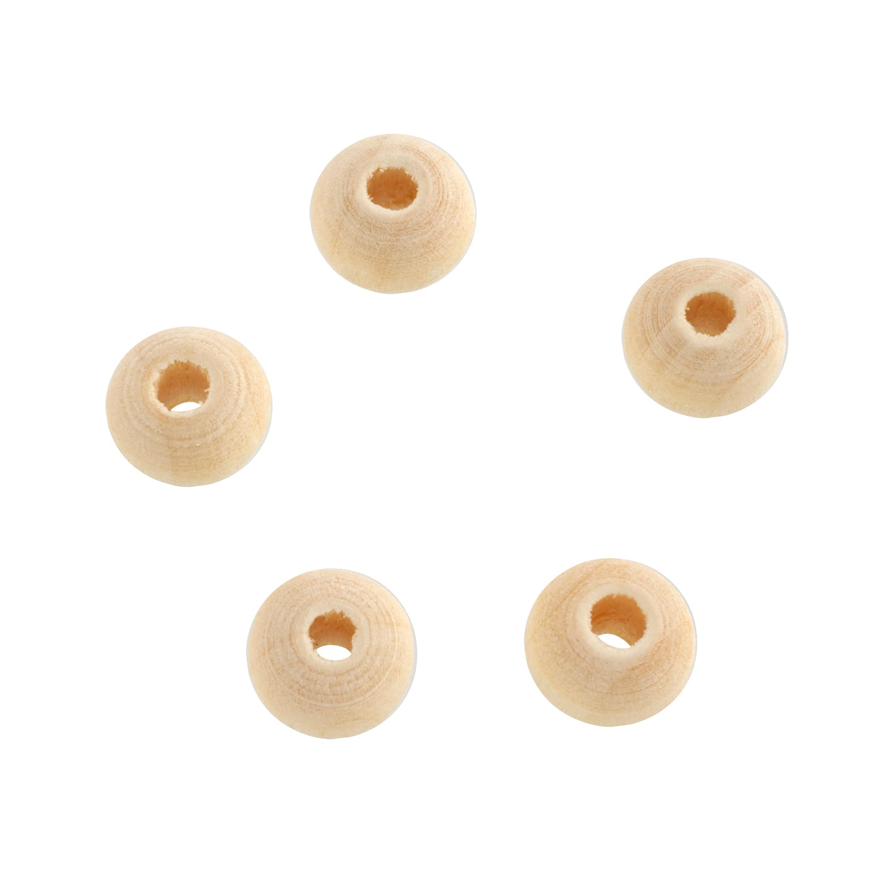 Wood Round Beads by Bead Landing&#x2122;, 8mm