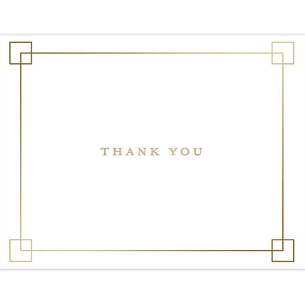 JAM Paper Premium Thank You Squares Thank You Card Sets, 12ct.
