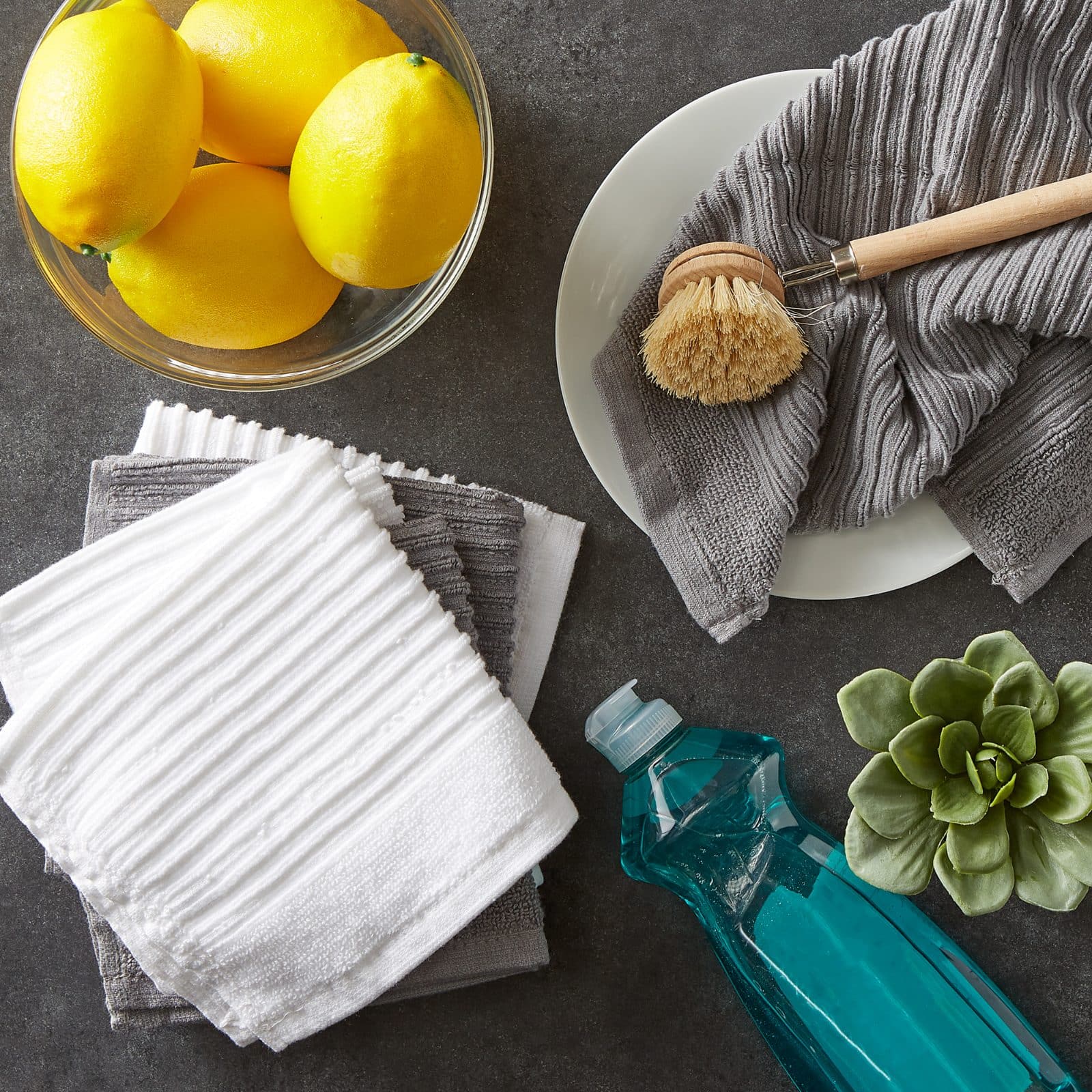 DII&#xAE; Ribbed Terry Dishcloths, 6ct.