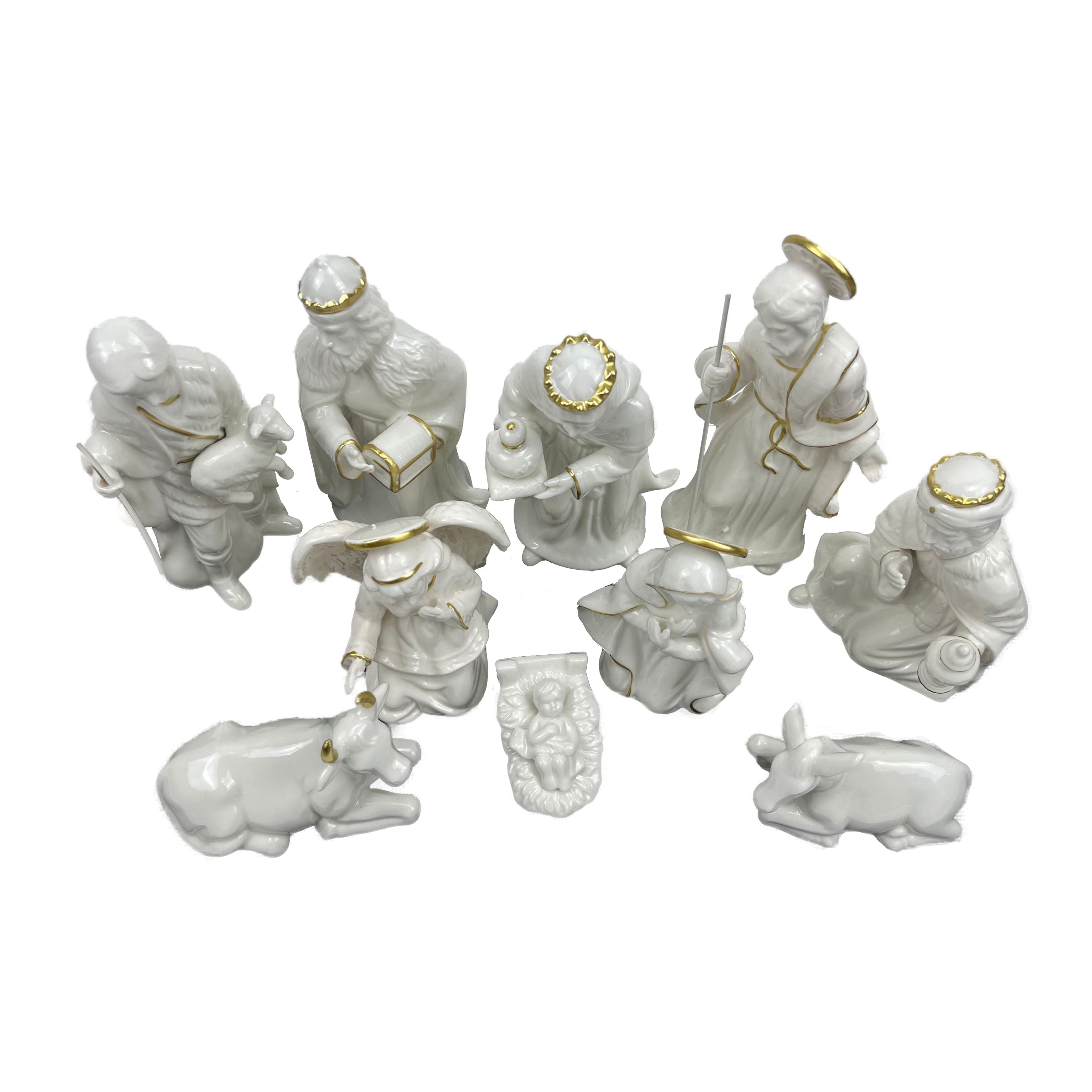 White Ceramic Nativity Scene D&#xE9;cor Set by Ashland&#xAE;