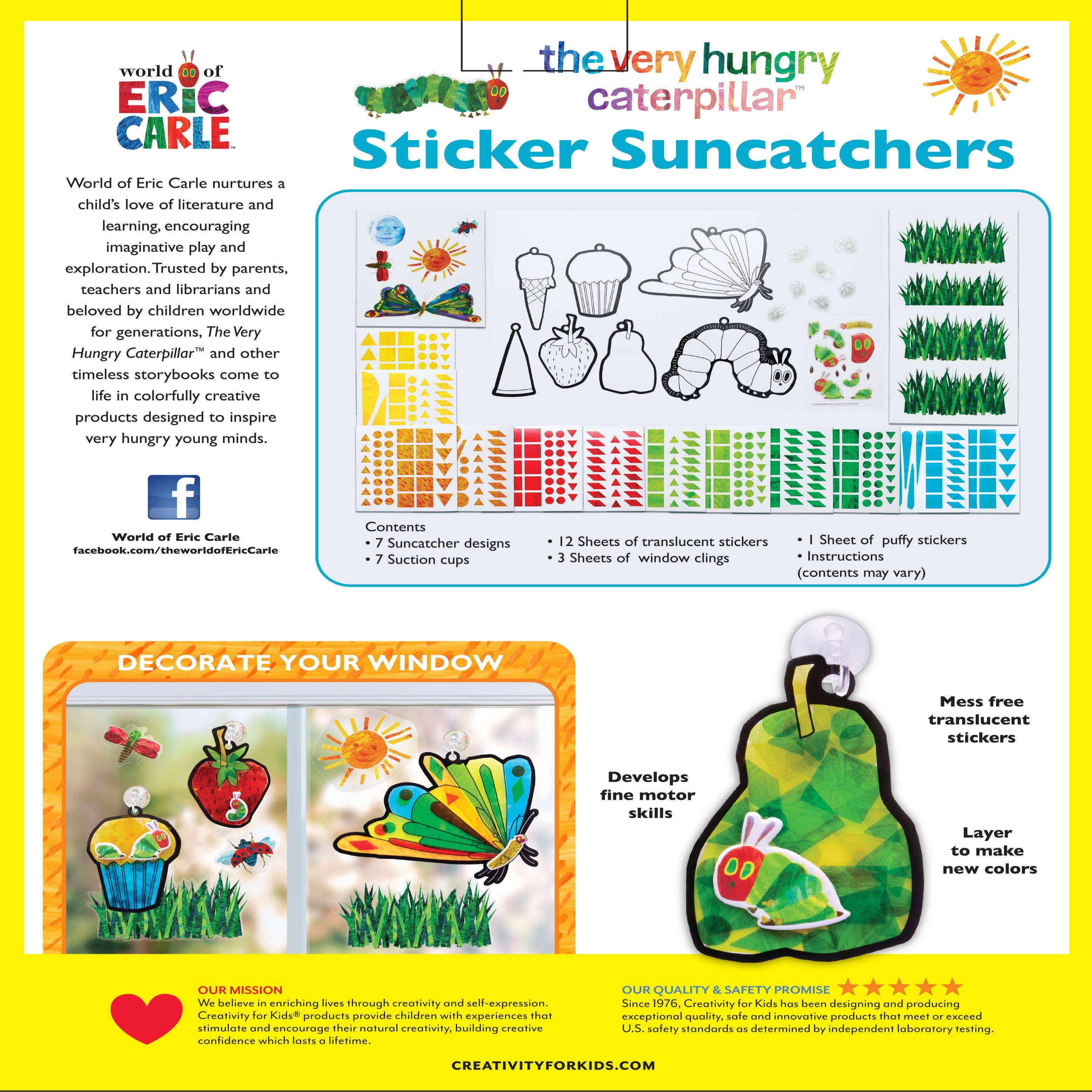 Creativity for Kids&#xAE; The Very Hungry Caterpillar Sticker Suncatchers