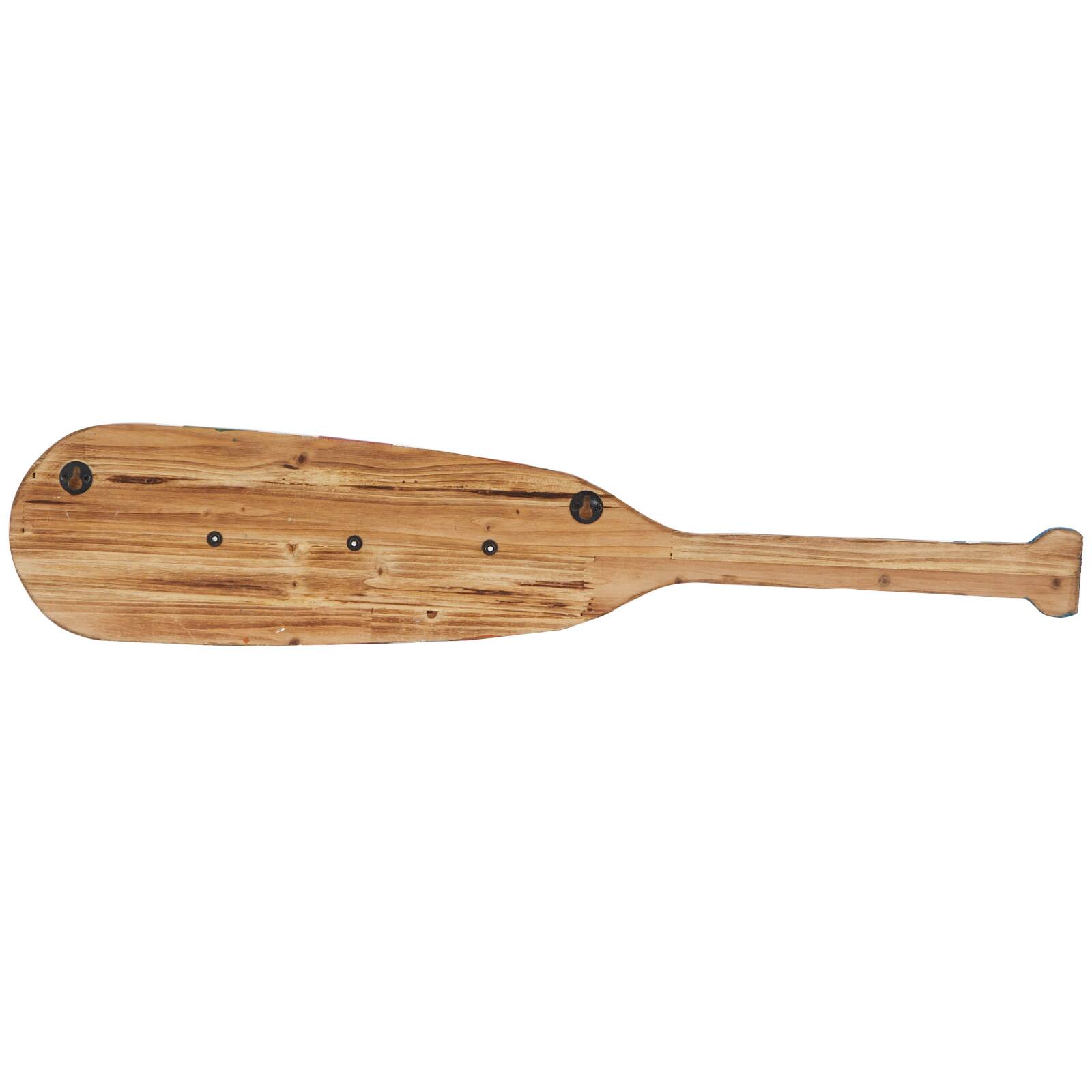 Multi Colored Wood 12 Hangers Paddle Wall Hook with Stripe Patterns Set of 2 32", 24"