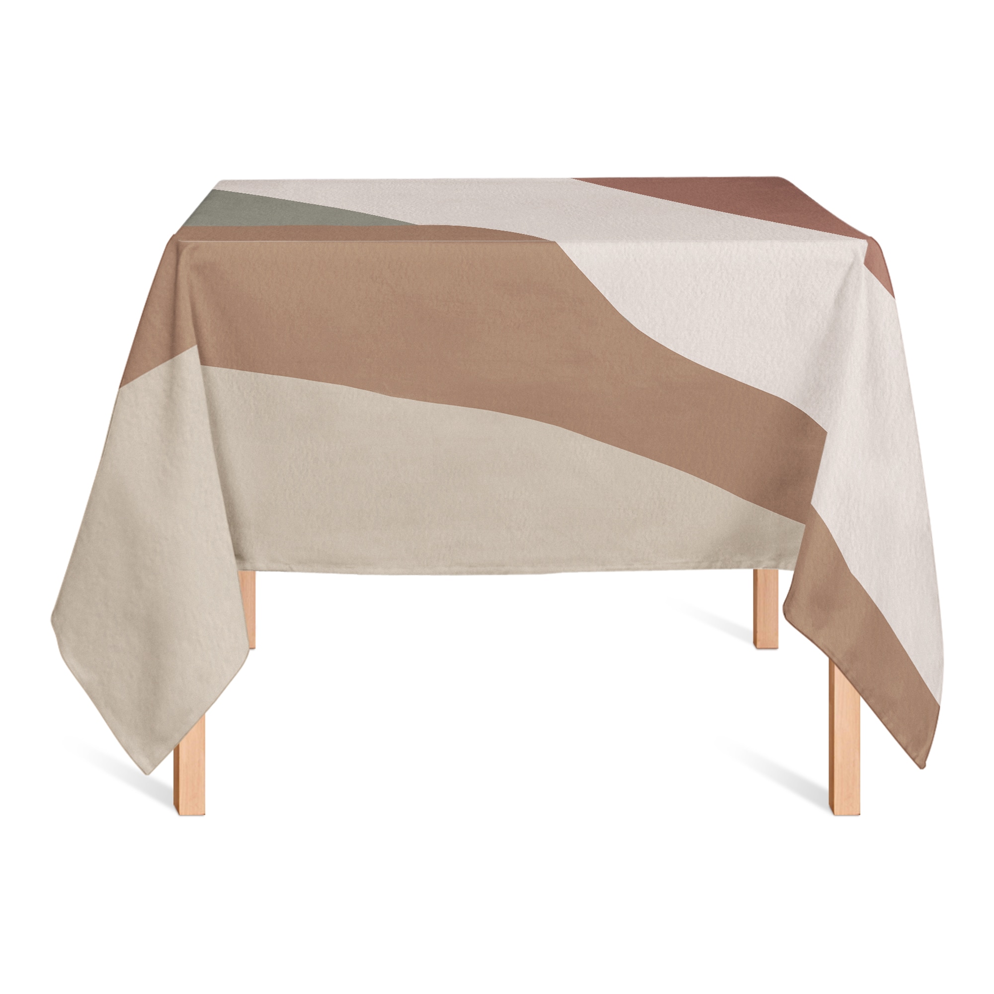 Earthy Tone Strokes Tablecloth