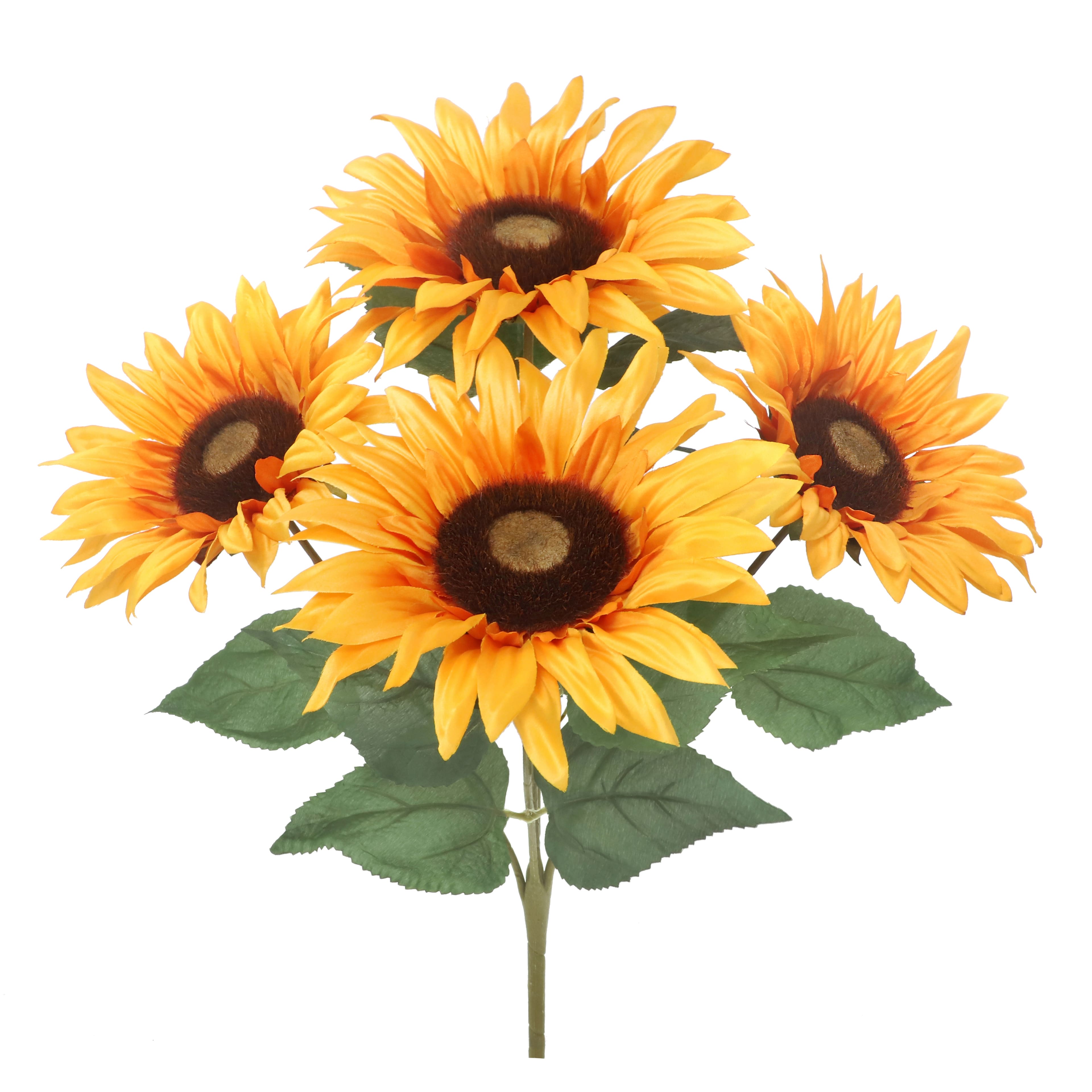 19&#x22; Orange Sunflower Bush by Ashland&#xAE;