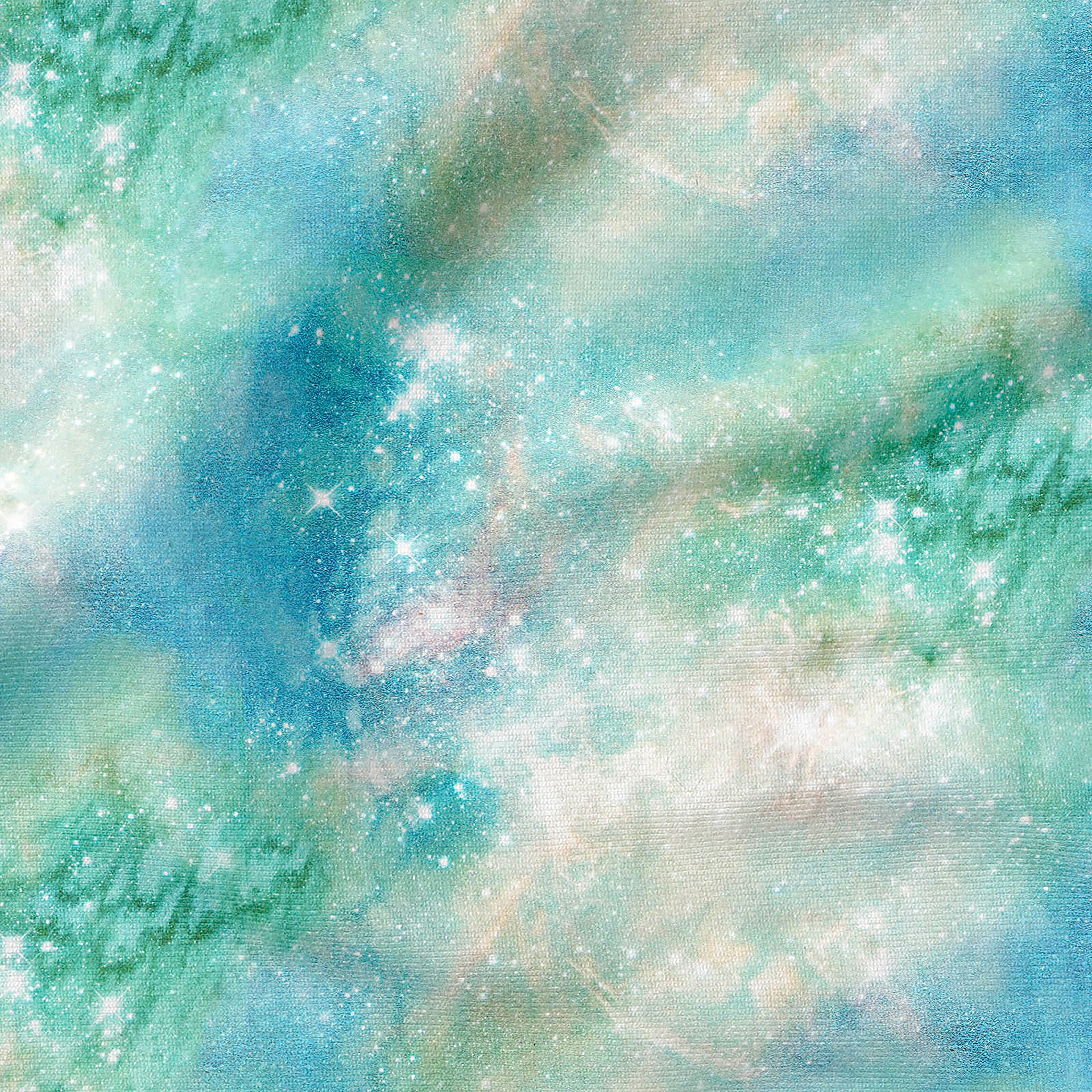 Fabric Editions Green Galaxy Cotton Fabric