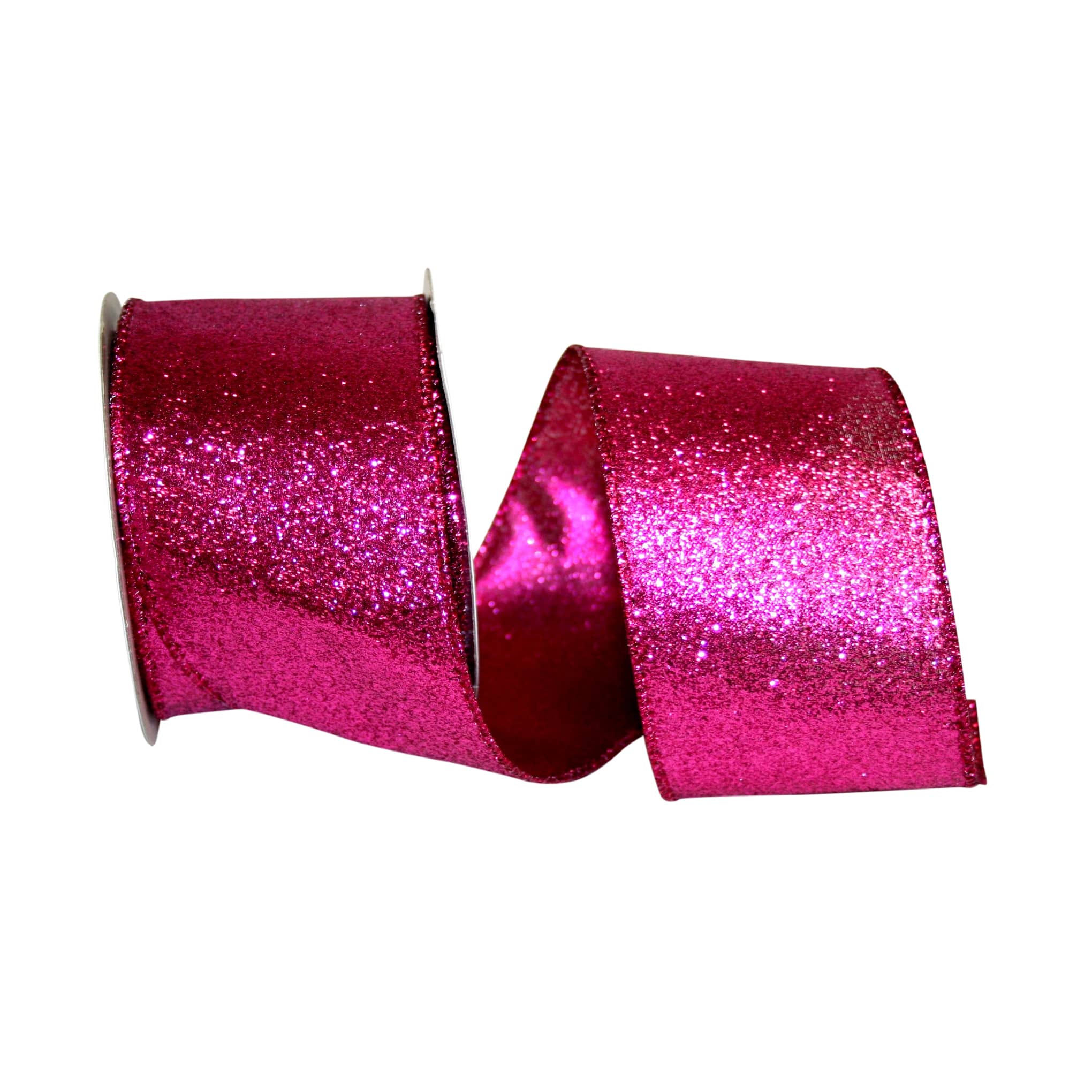 Jam Paper 2.5 Glitter Lame Wired Ribbon in Purple | 2.5 x 25yd | Michaels