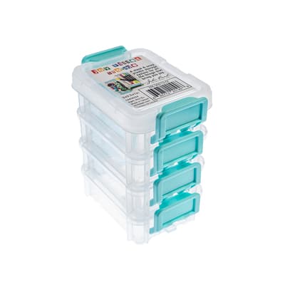 Cecilia Tech 9.5 Clear Stackable 2-Drawer Jewelry Box