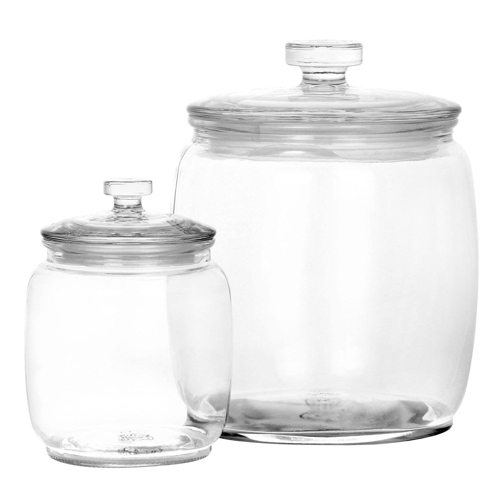 Martha Stewart Clear Glass Canister Set