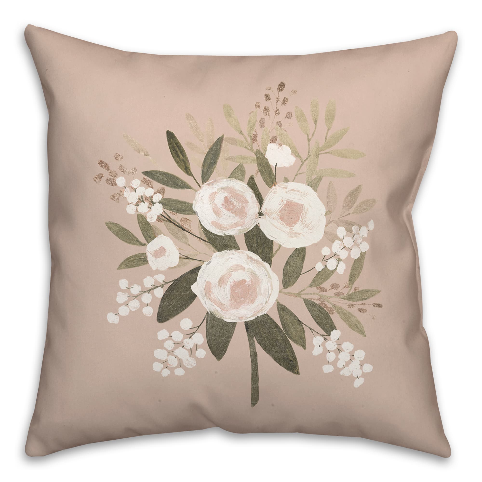 Warm Floral Bundle 18" x 18" Throw Pillow