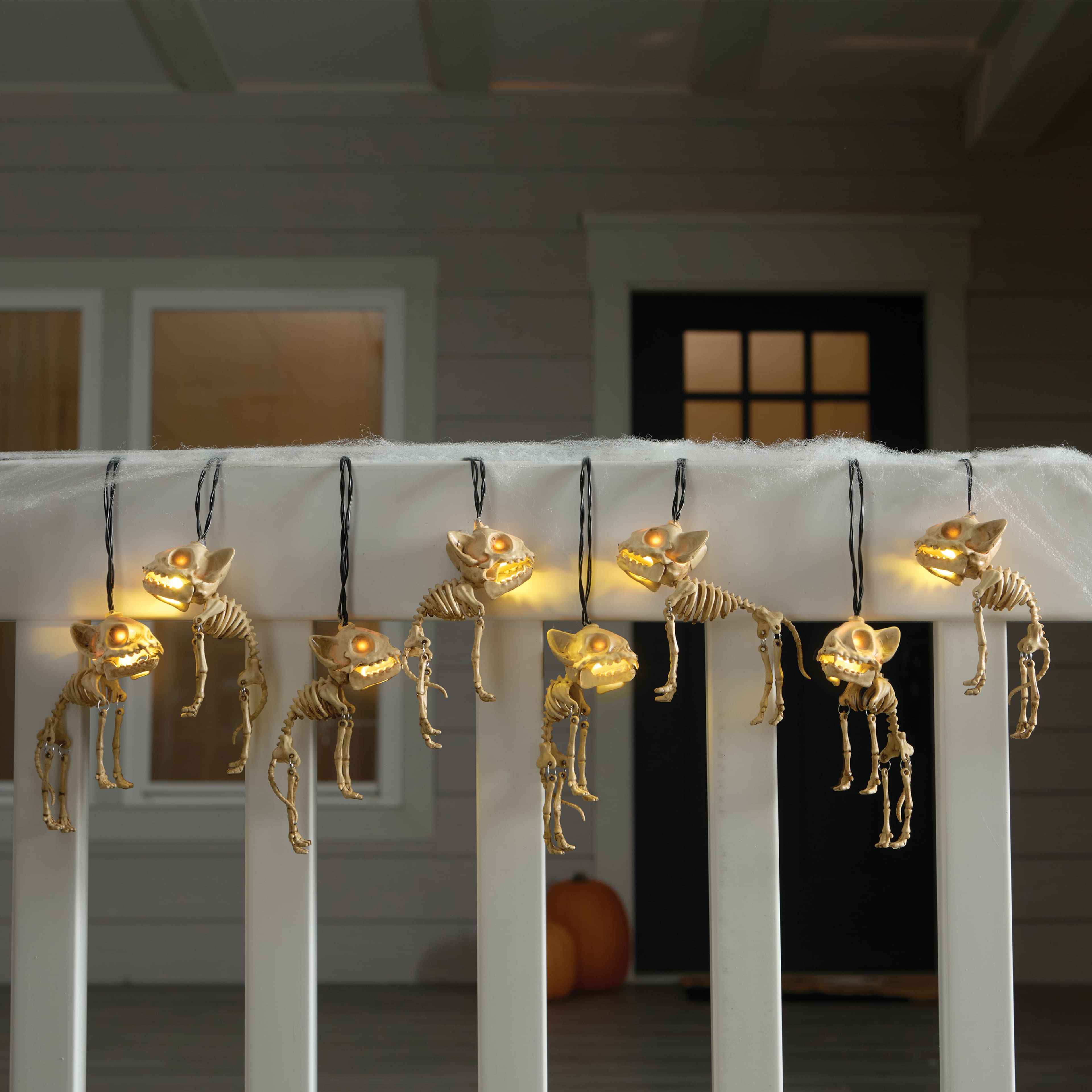 8ct. Skeleton Cats Icon LED String Lights by Ashland®