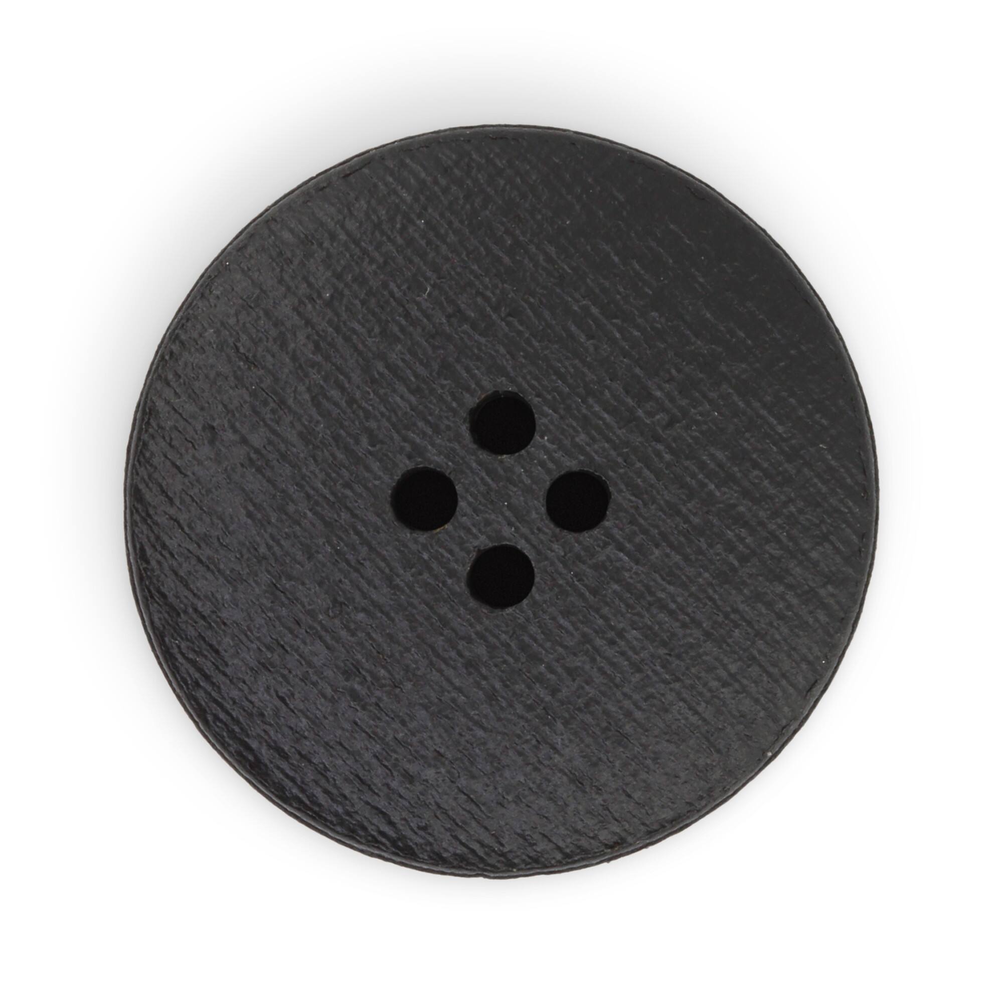 Dritz® 30mm Medium Brown Recycled Leather Round Button, 3ct.