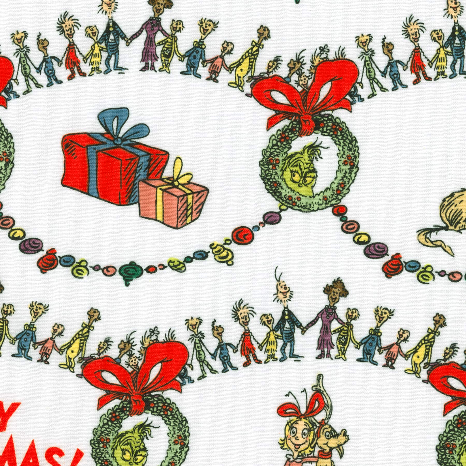 Dr. Seuss™ The Grinch Whoville Cotton Fabric