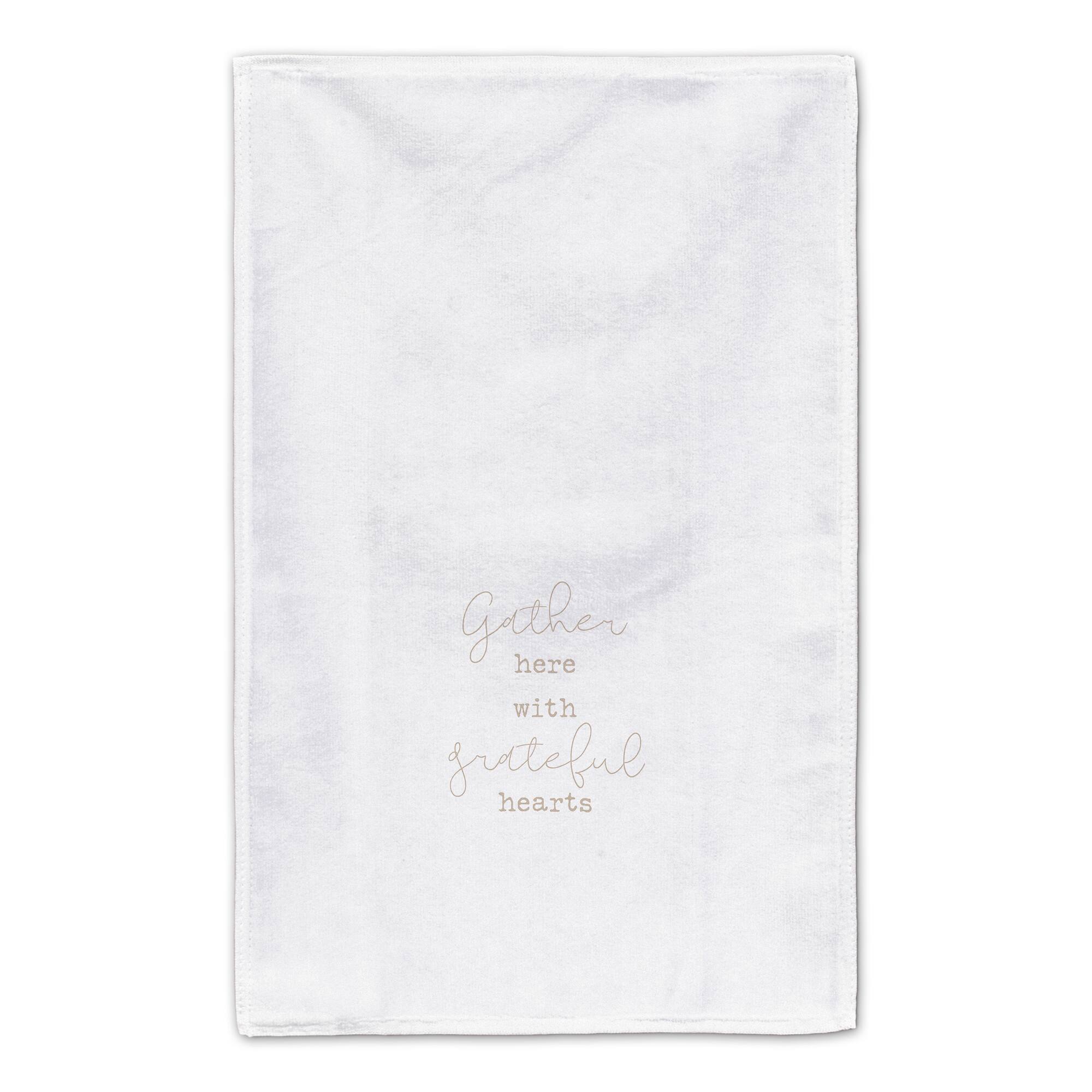 Gather Grateful Hearts Tea Towel Set
