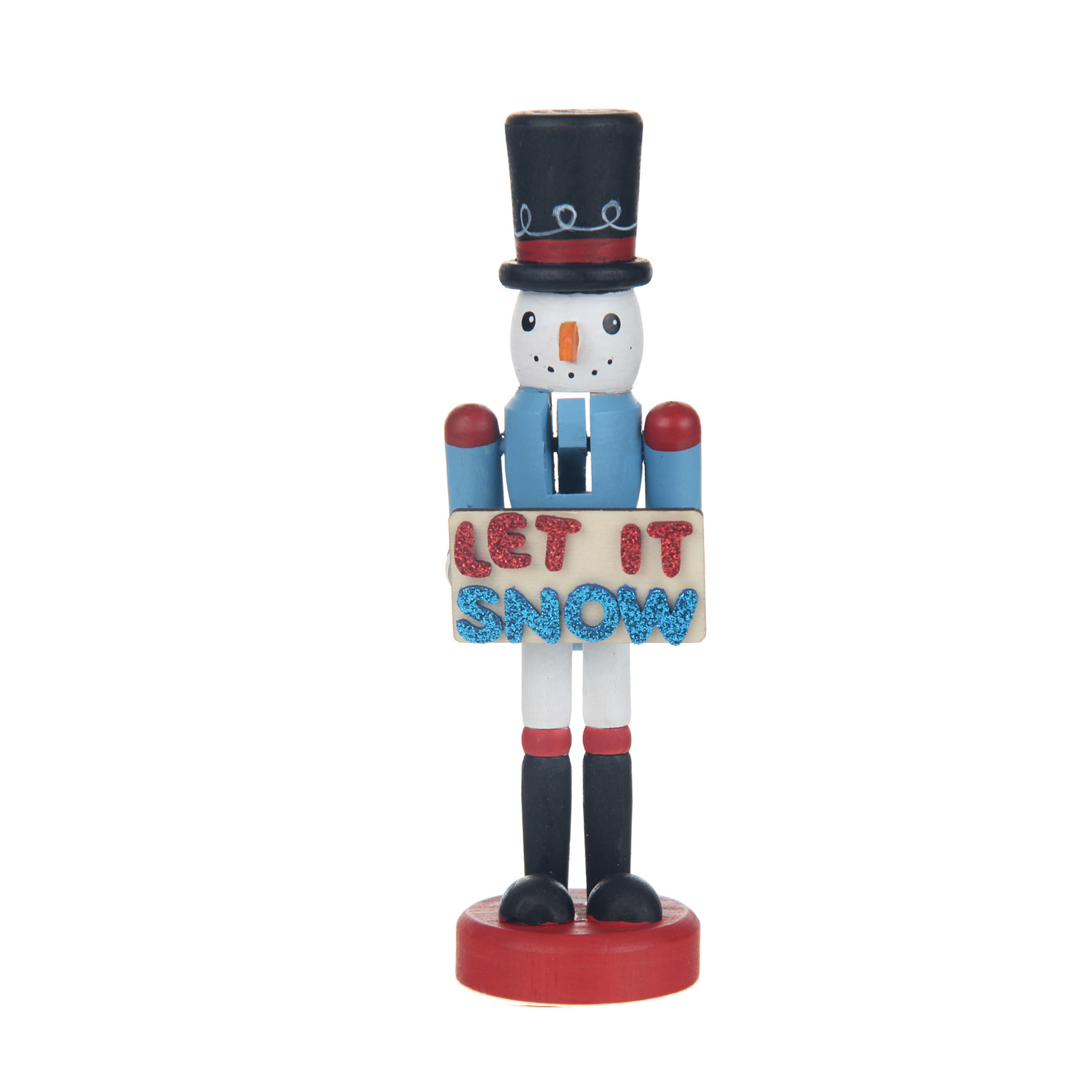 7.75&#x22; Wood Snowman Nutcracker Kit by Creatology&#x2122;