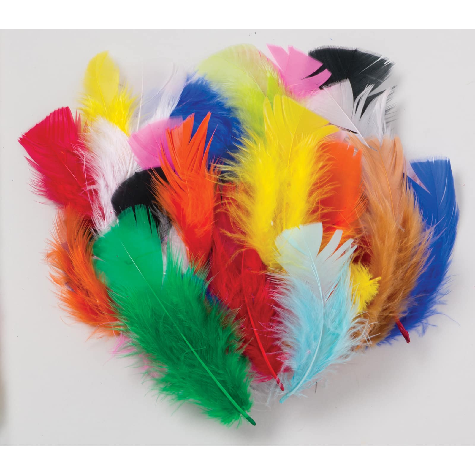 4 Packs: 6 ct. (24 total) Creativity Street® Bright Turkey Plumage Feathers, 1oz.