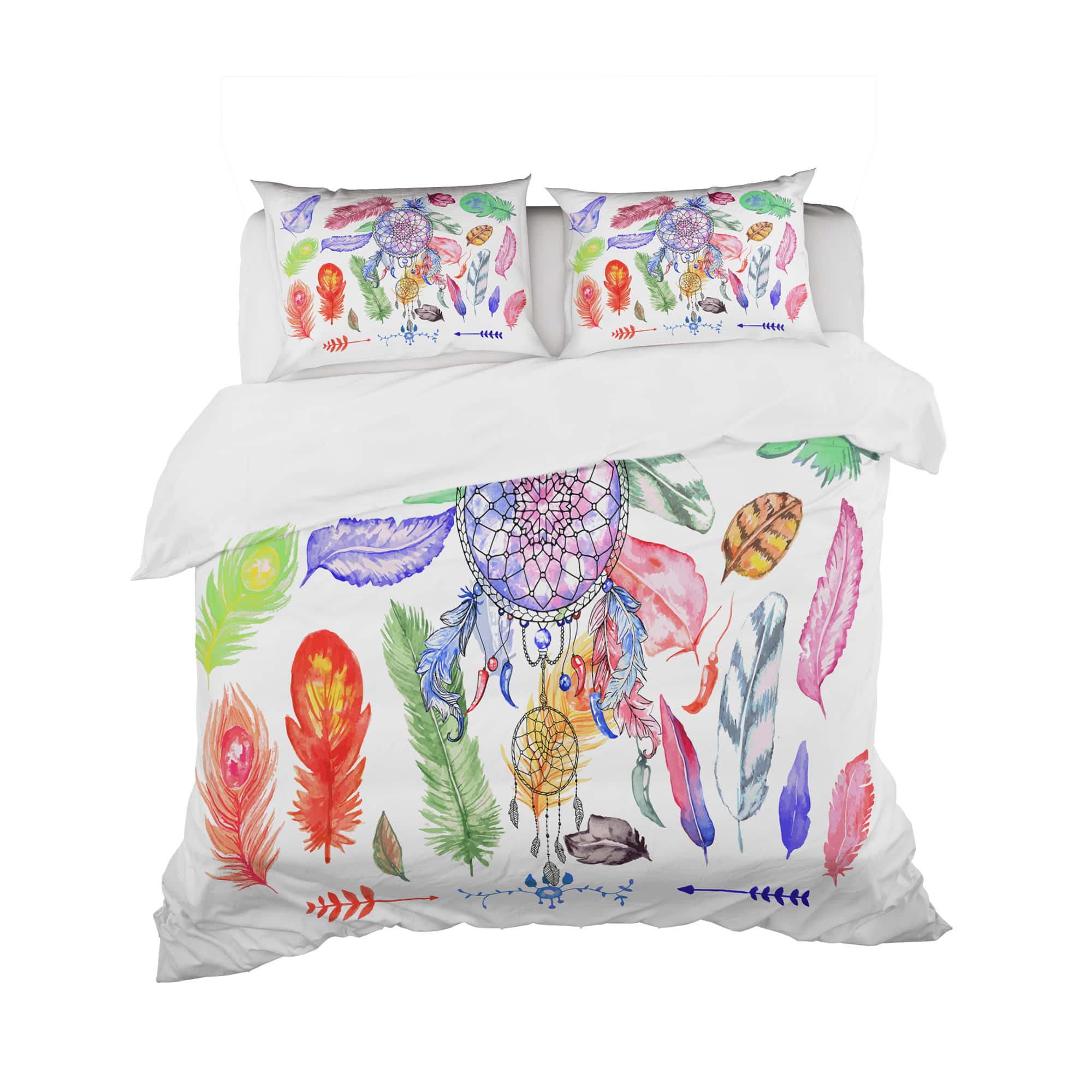 Designart 'Indian Dream Catcher' Southwestern Bedding Set - Duvet Cover & Shams