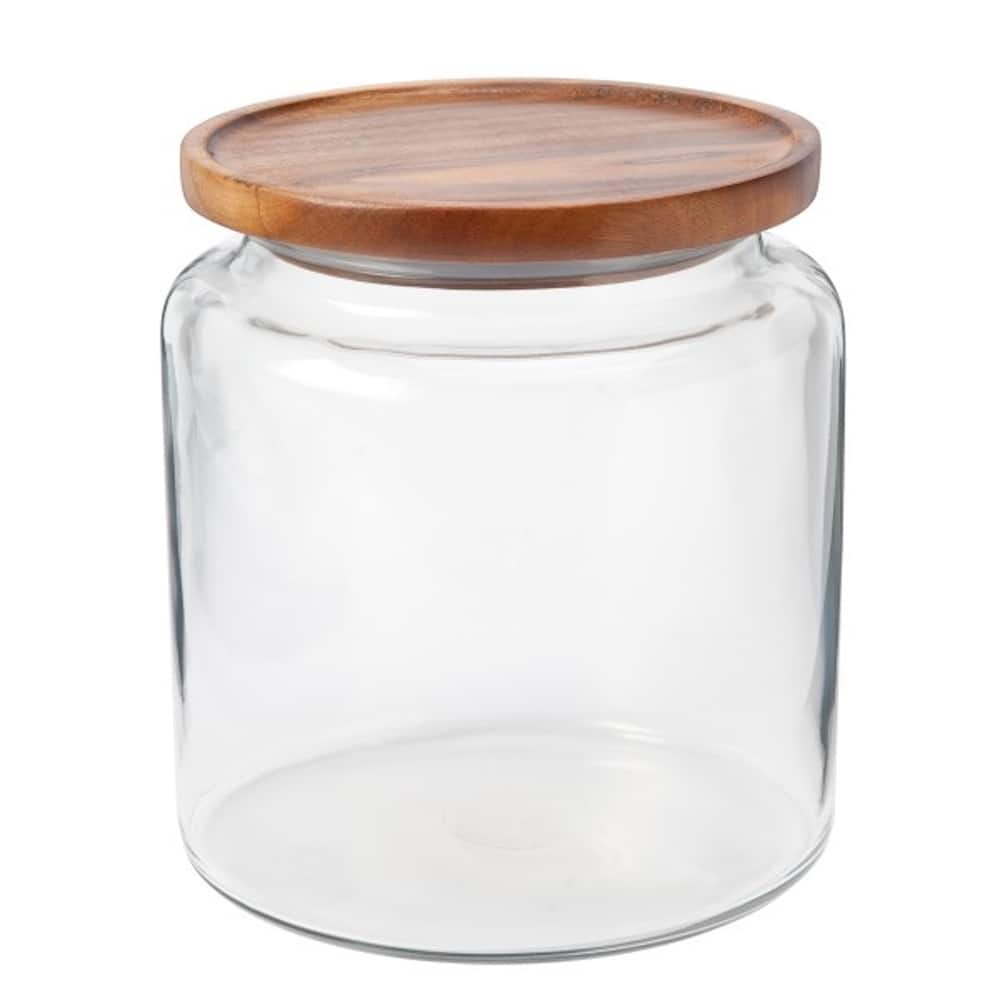Anchor Hocking 96oz. Mini Montana® Glass Jar with Acacia Wood Cover