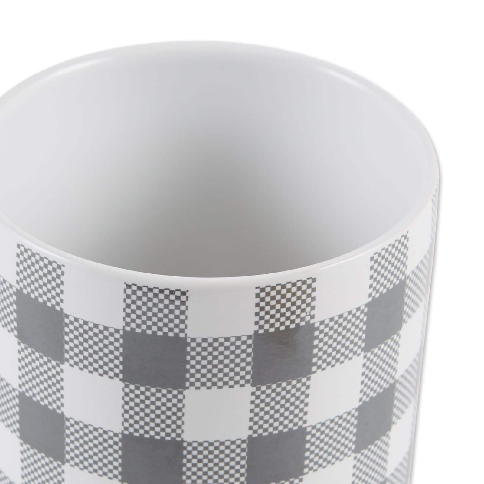 DII&#xAE; Buffalo Check Ceramic Canister Set